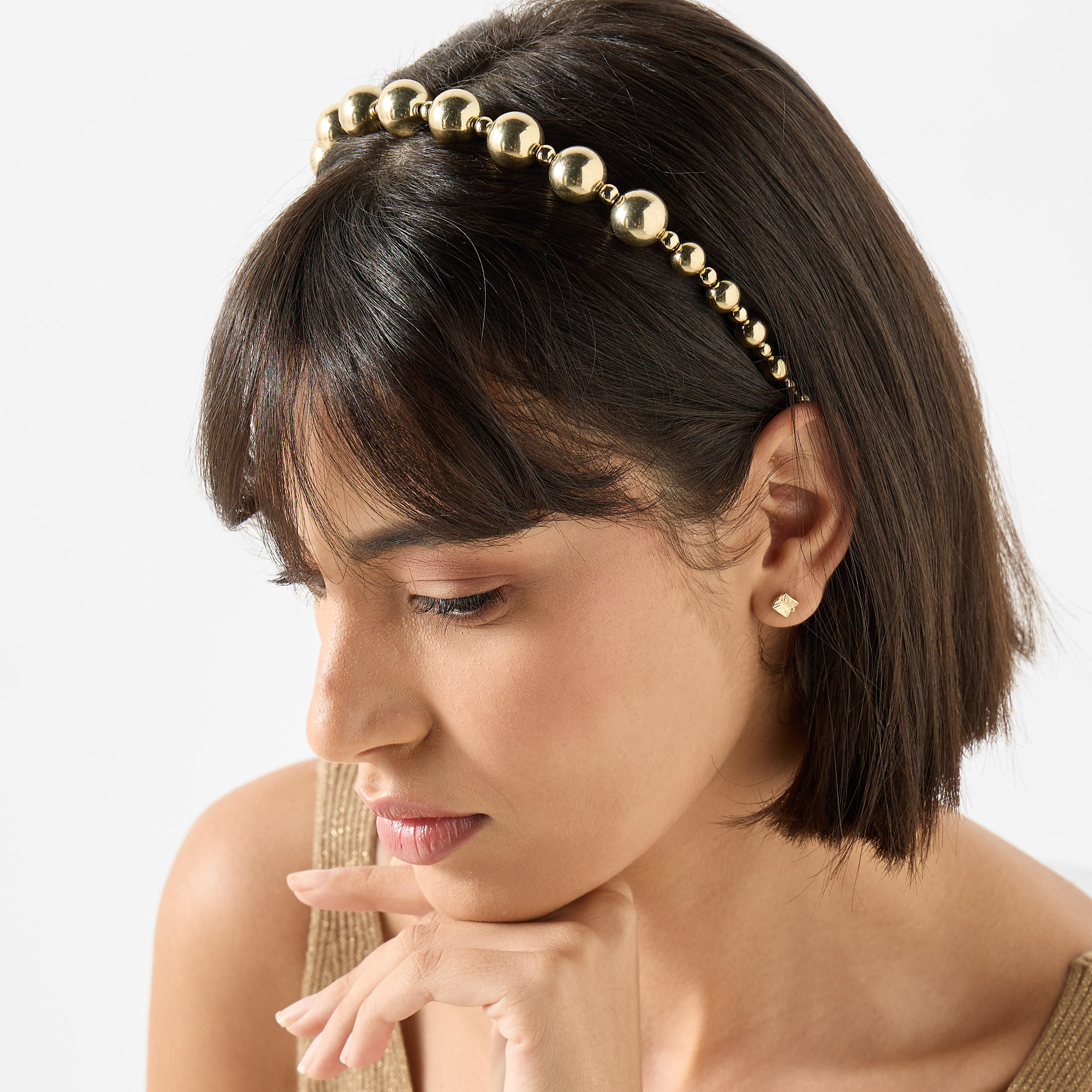شرائط شعر خرز -  طقم من قطعتين-women-hairaccessories-bands-image-2
