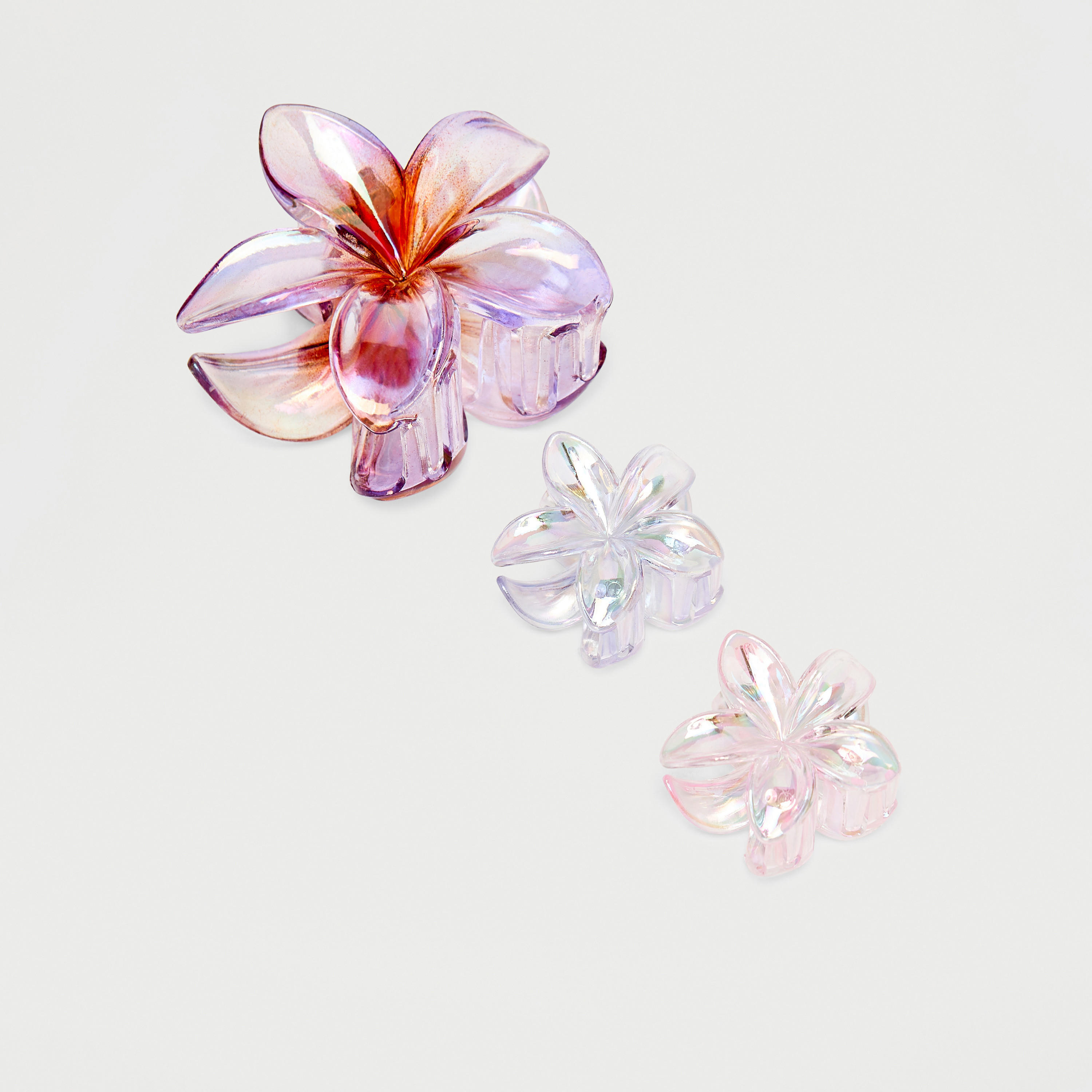 مشابك شعر بتصميمات زهرية - طقم من 3 قطع-women-hairaccessories-clamps-image-1