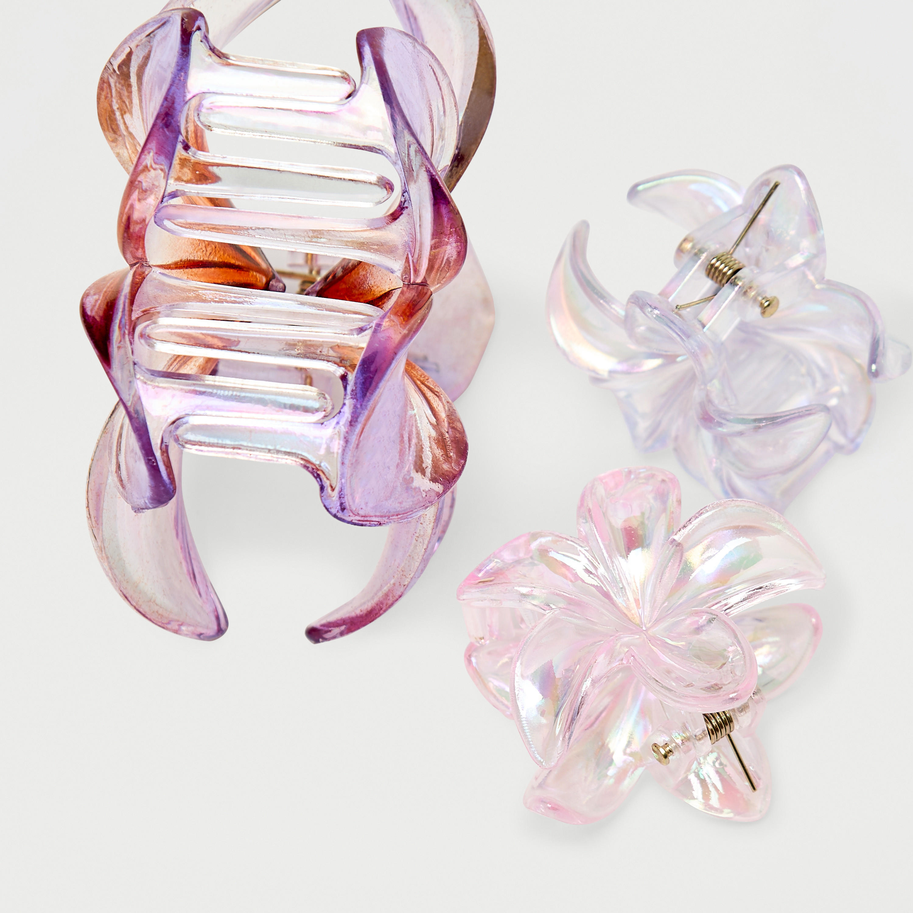 مشابك شعر بتصميمات زهرية - طقم من 3 قطع-women-hairaccessories-clamps-image-4