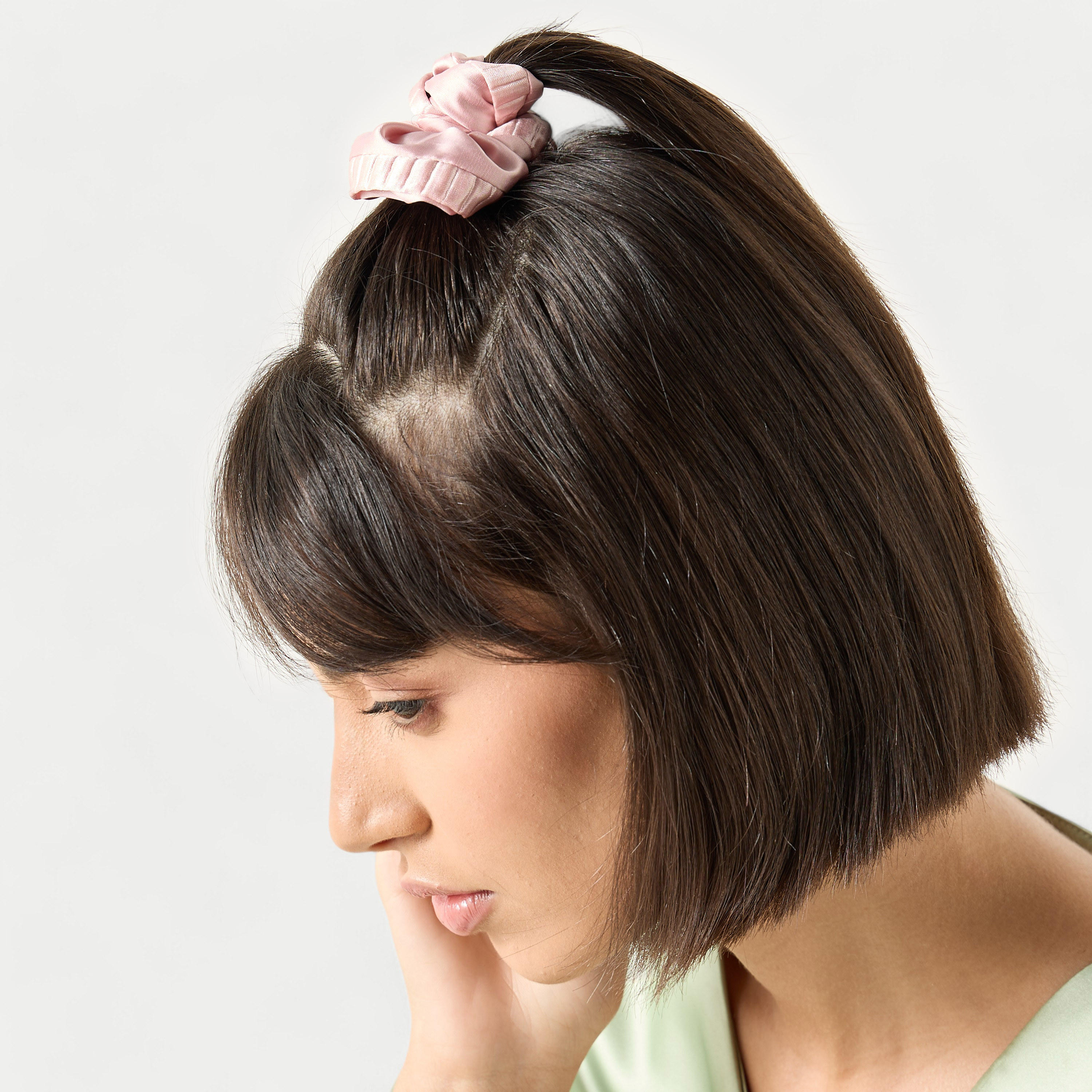 طقم ربطة شعر سكرانشي 3 قطع بارزة الملمس-women-hairaccessories-image-2