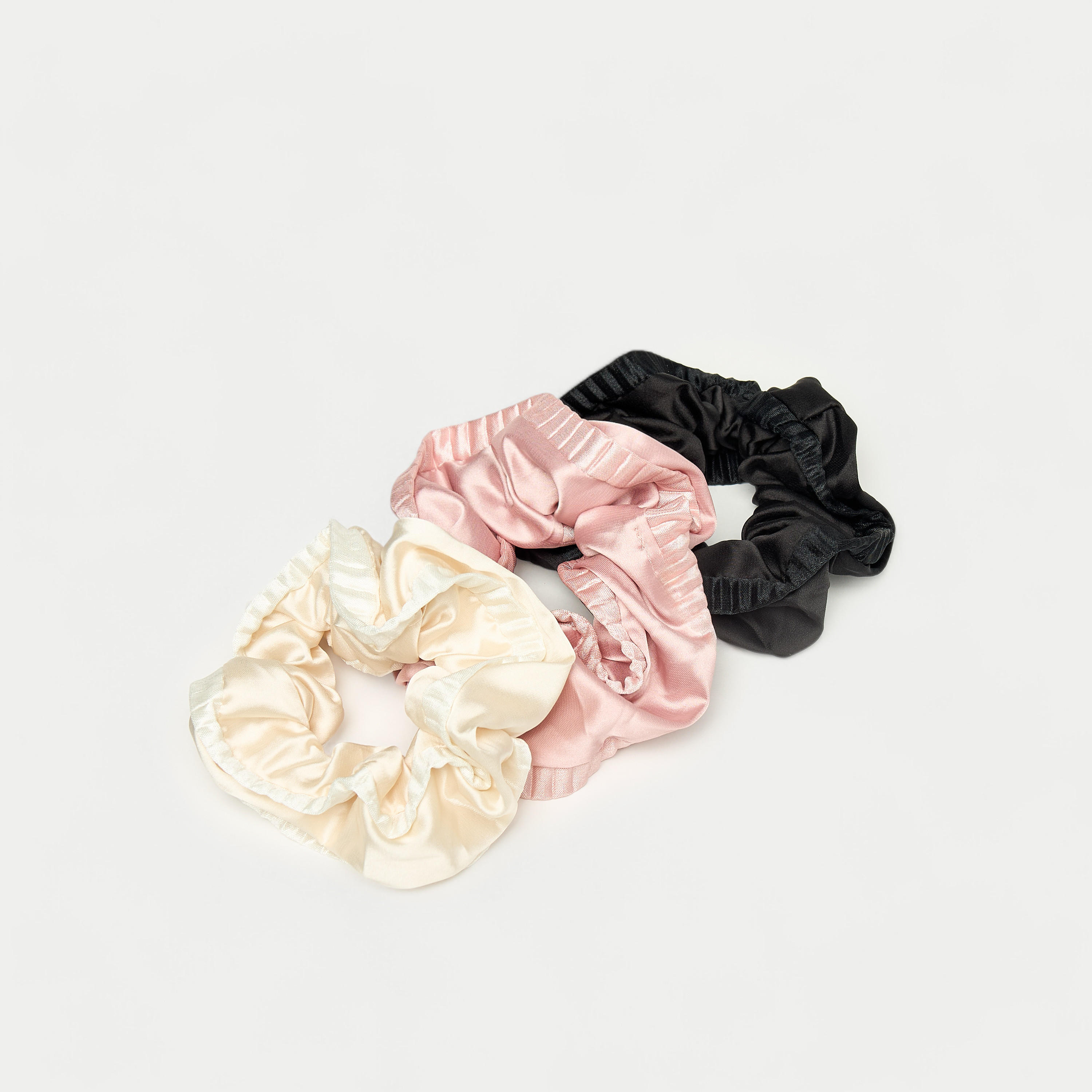 طقم ربطة شعر سكرانشي 3 قطع بارزة الملمس-women-hairaccessories-image-4