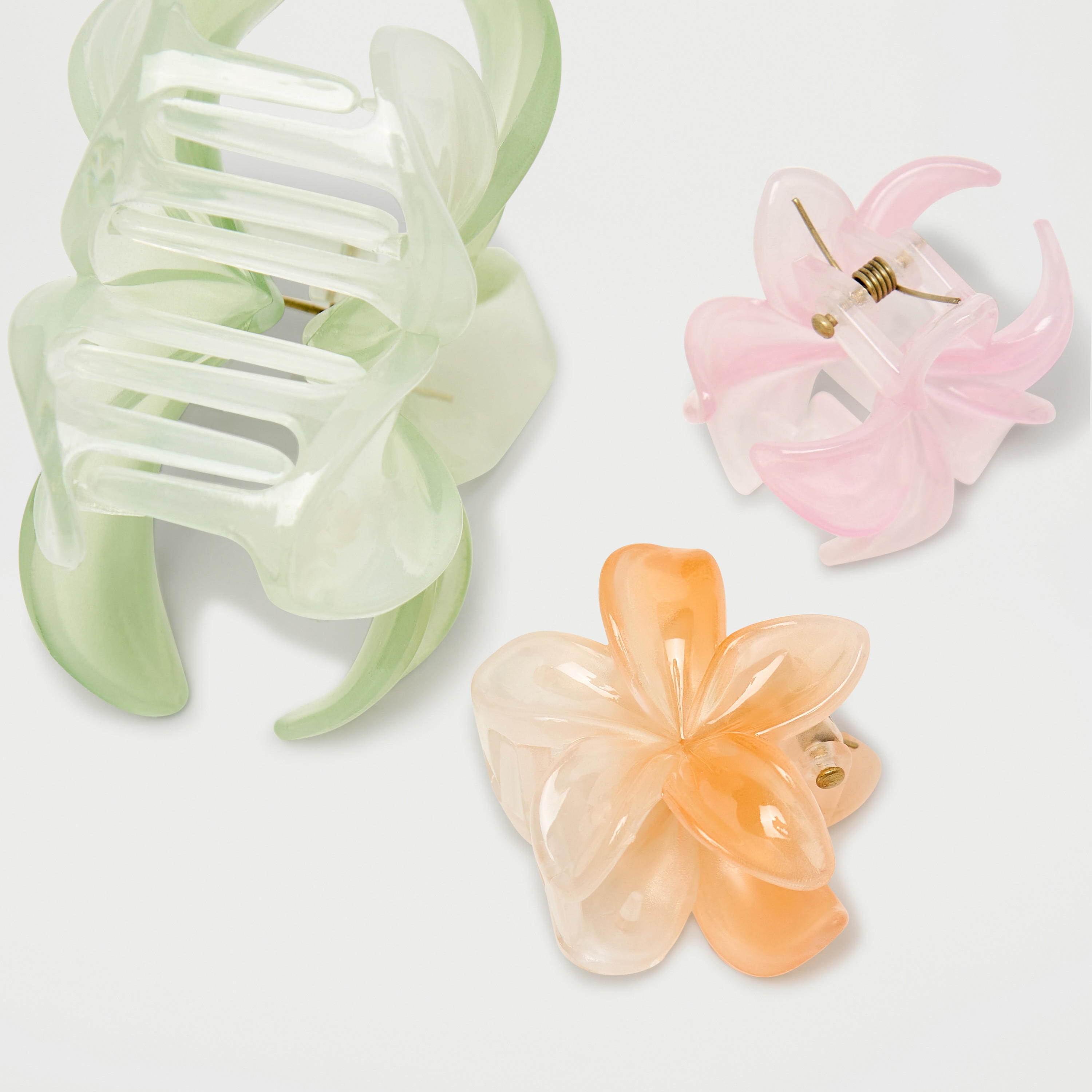 مشابك شعر بتصميم زهري - طقم من 3 قطع-women-hairaccessories-image-4