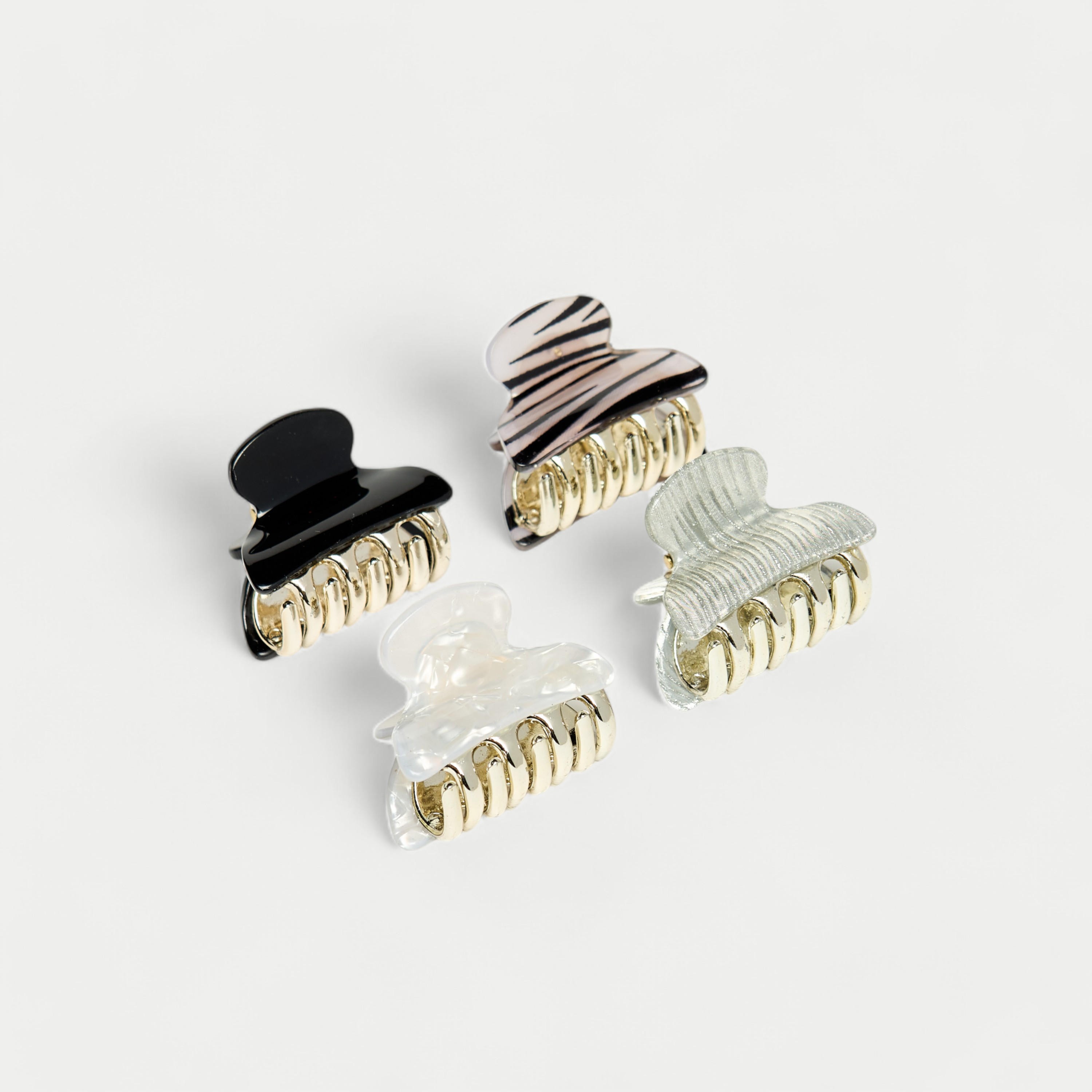 طقم مشابك شعر 4 قطع متنوعة-women-hairaccessories-image-1