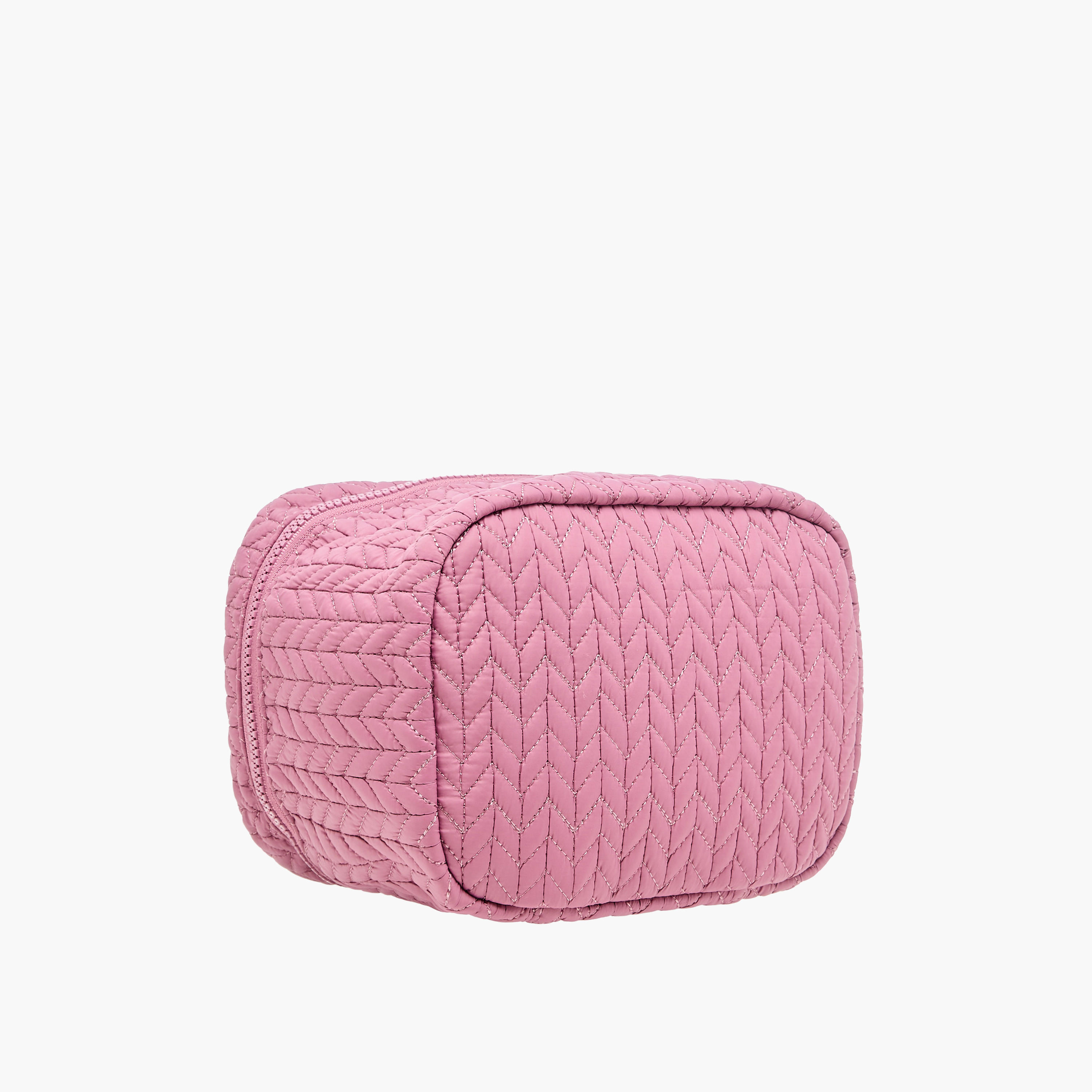 Quilted Cosmetic Bag with Zip Closure-women-bagsandwallets-handbags-image-3