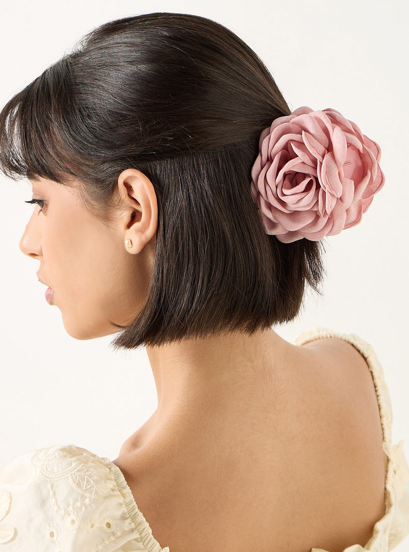 Rose Shaped Hair Clamp-women-hairaccessories-clamps-image-2