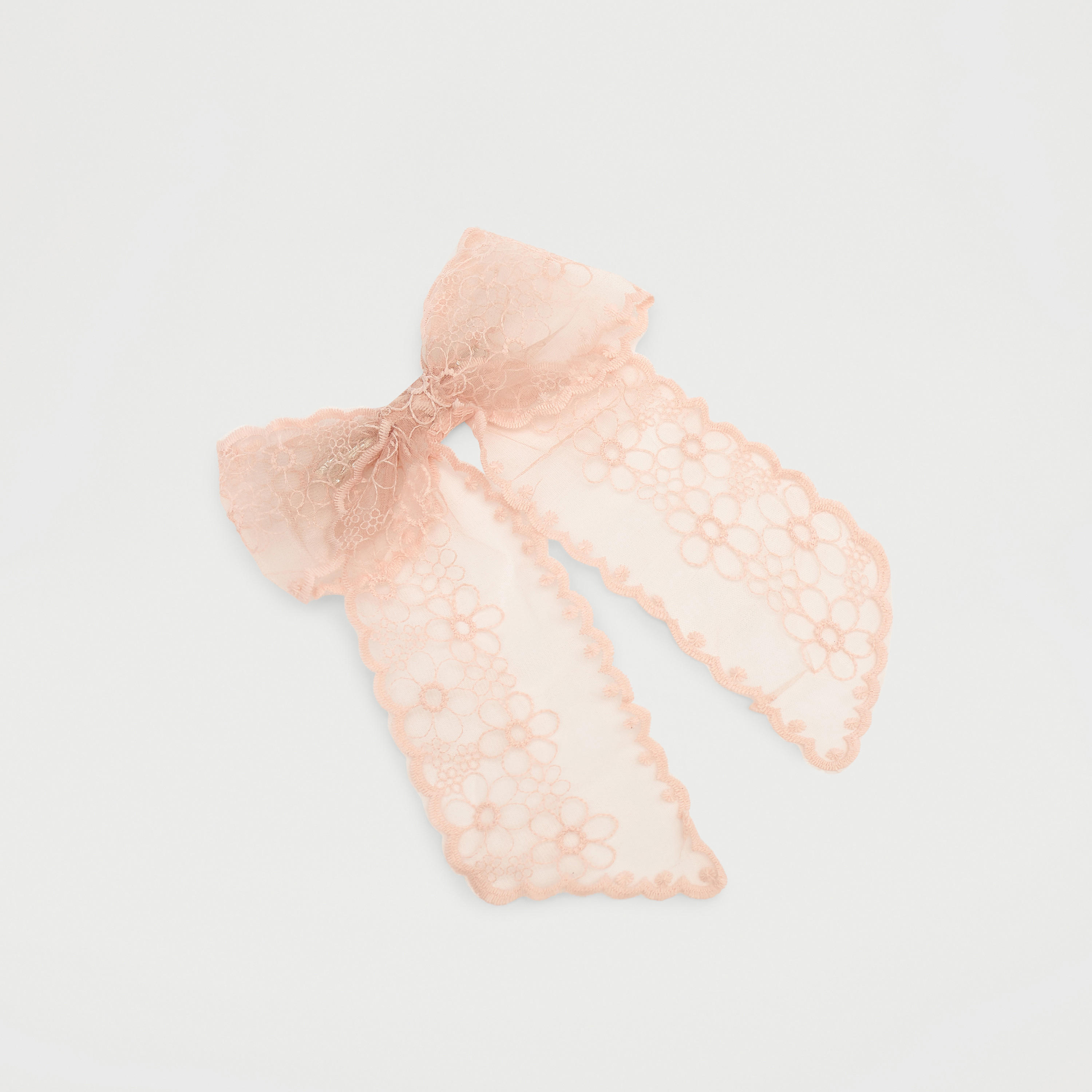 مشبك شعر فيونكة دانتيل بارز الملمس-women-hairaccessories-clips-image-1