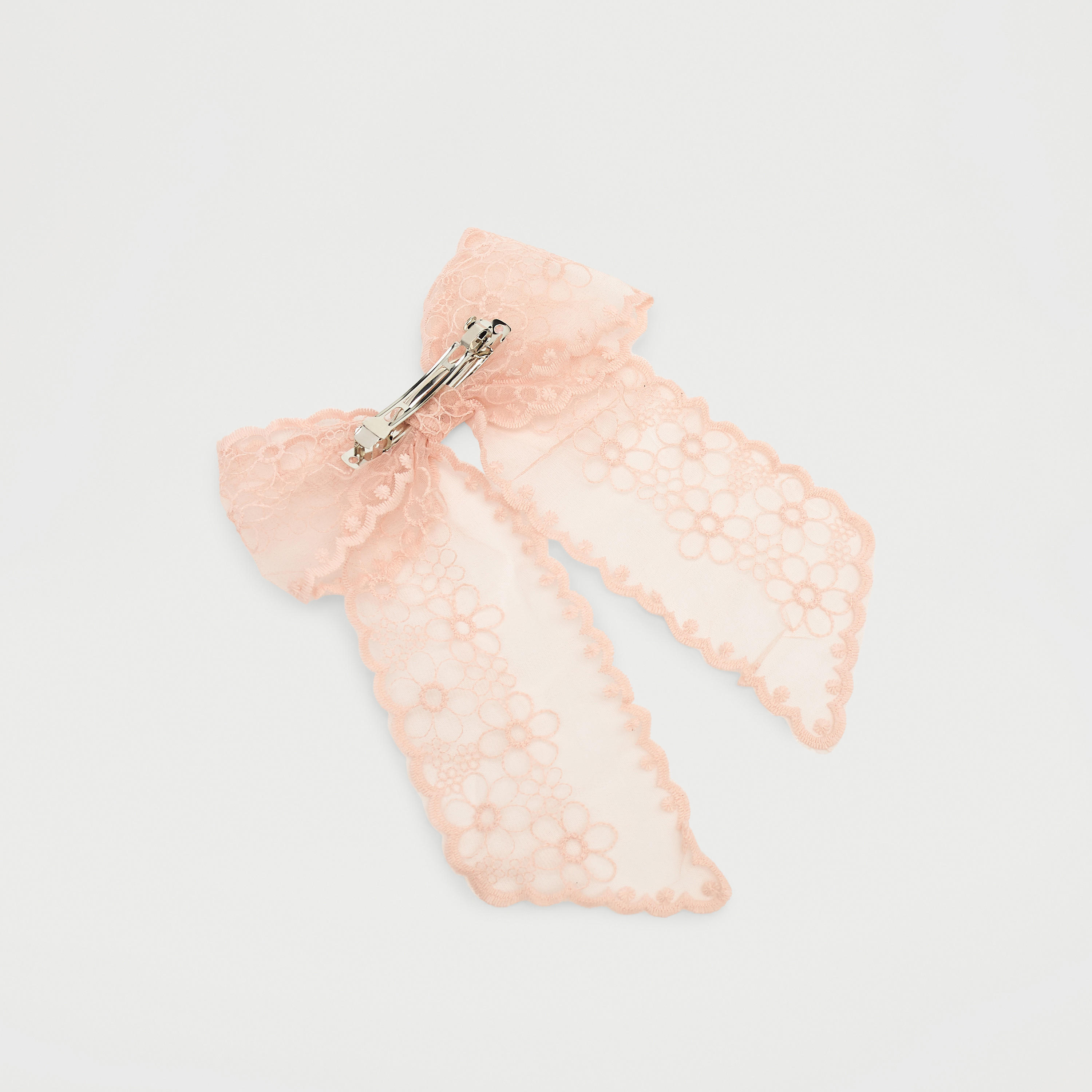 مشبك شعر فيونكة دانتيل بارز الملمس-women-hairaccessories-clips-image-4
