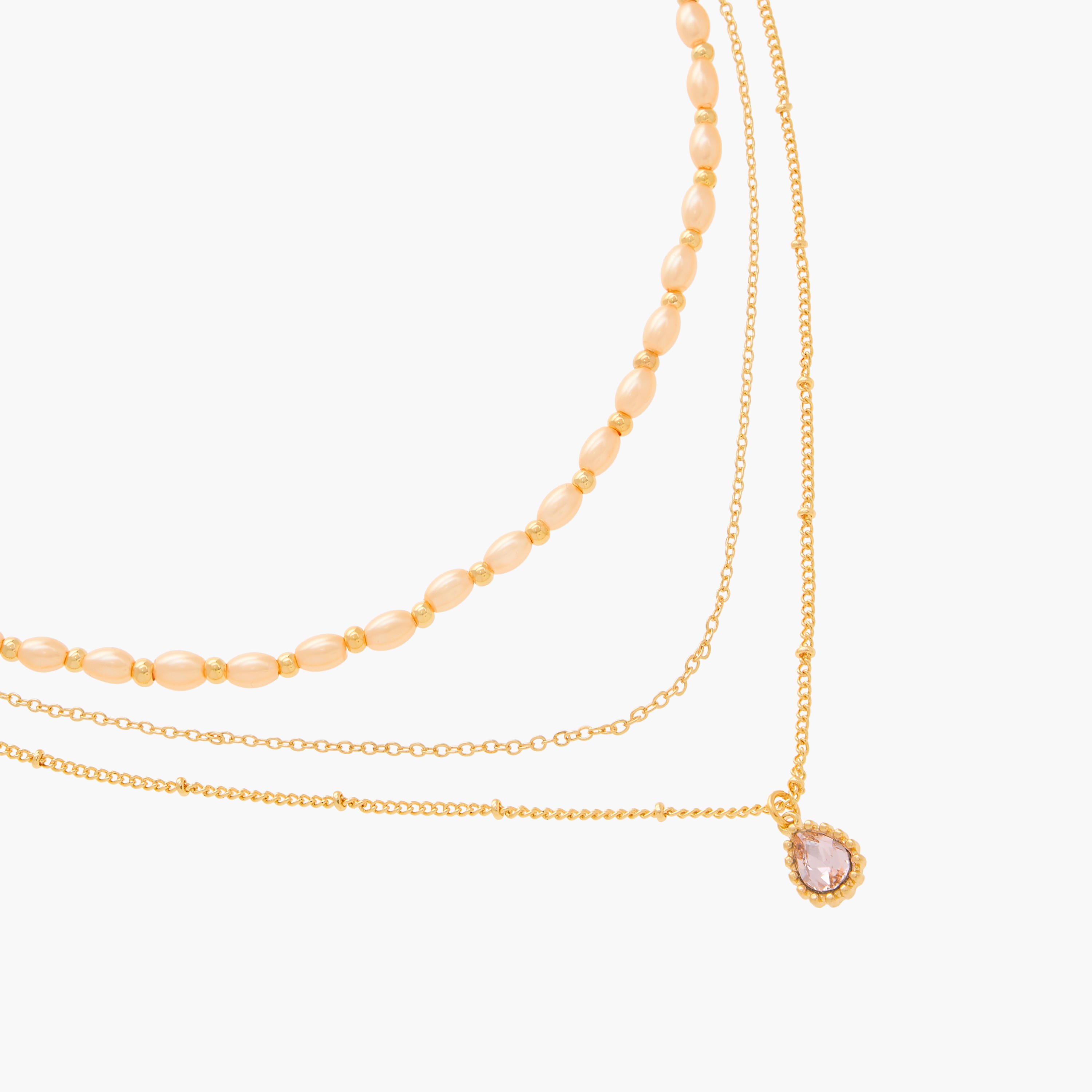 قلادة متعددة الطبقات بمشبك إغلاق-women-watchesandjewellery-jewellery-necklacesandpendants-image-3