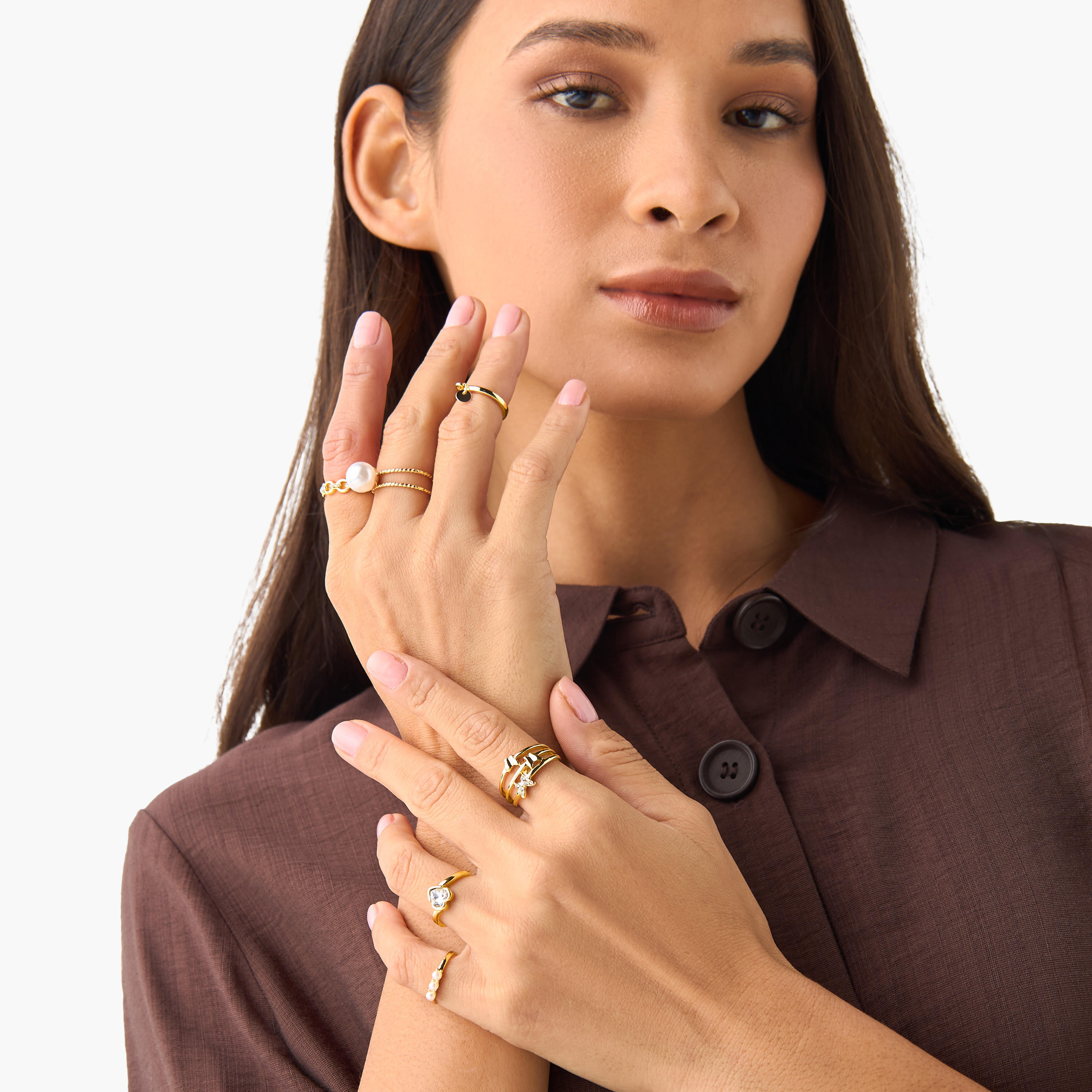 خواتم متنوعة - طقم 6 قطع-women-watchesandjewellery-jewellery-rings-image-4