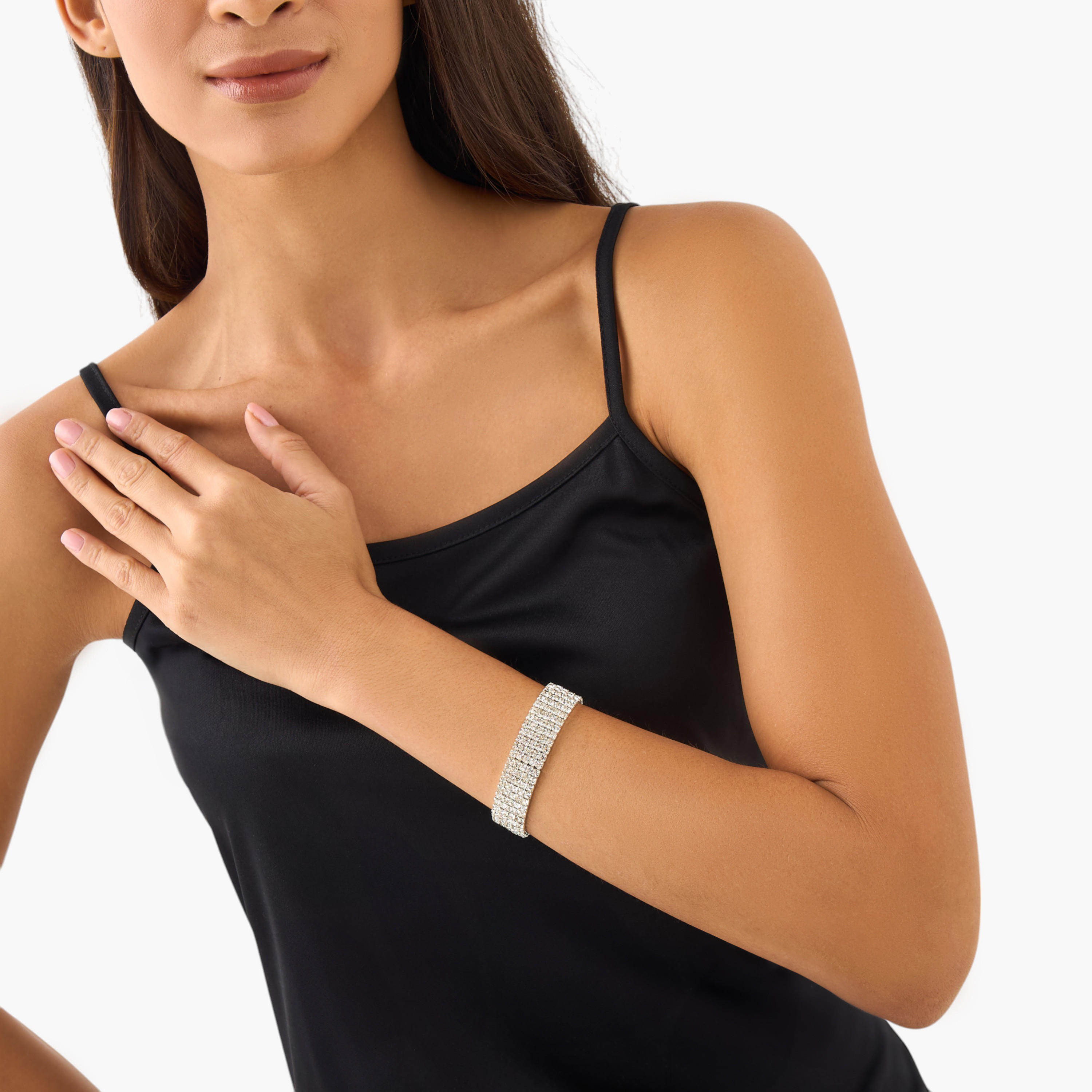 سوار مزين بأحجار الراين-women-watchesandjewellery-jewellery-banglesandbracelets-image-2