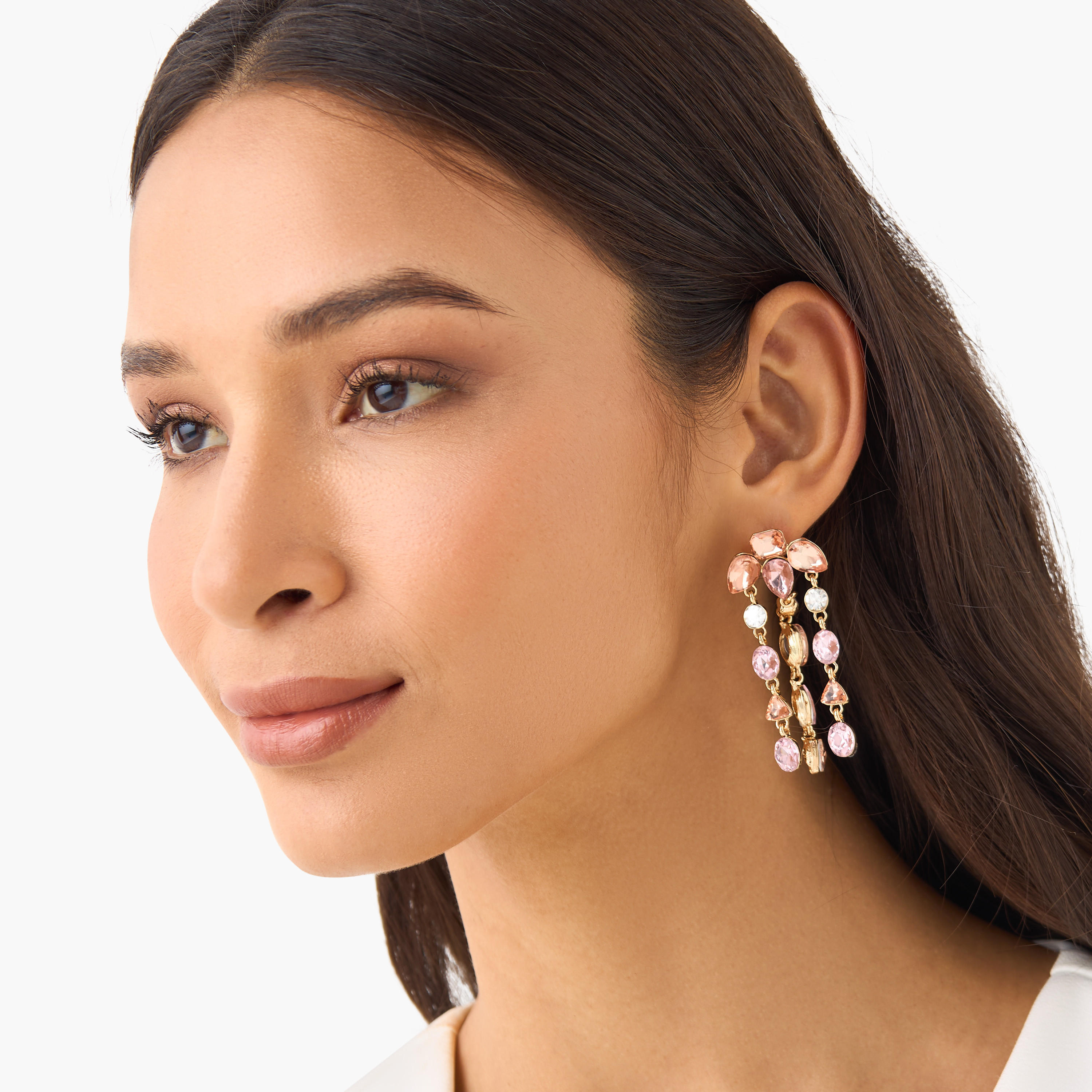 حلق متدلي مزيّن بمكبس إغلاق خلفي-women-watchesandjewellery-jewellery-earrings-image-2