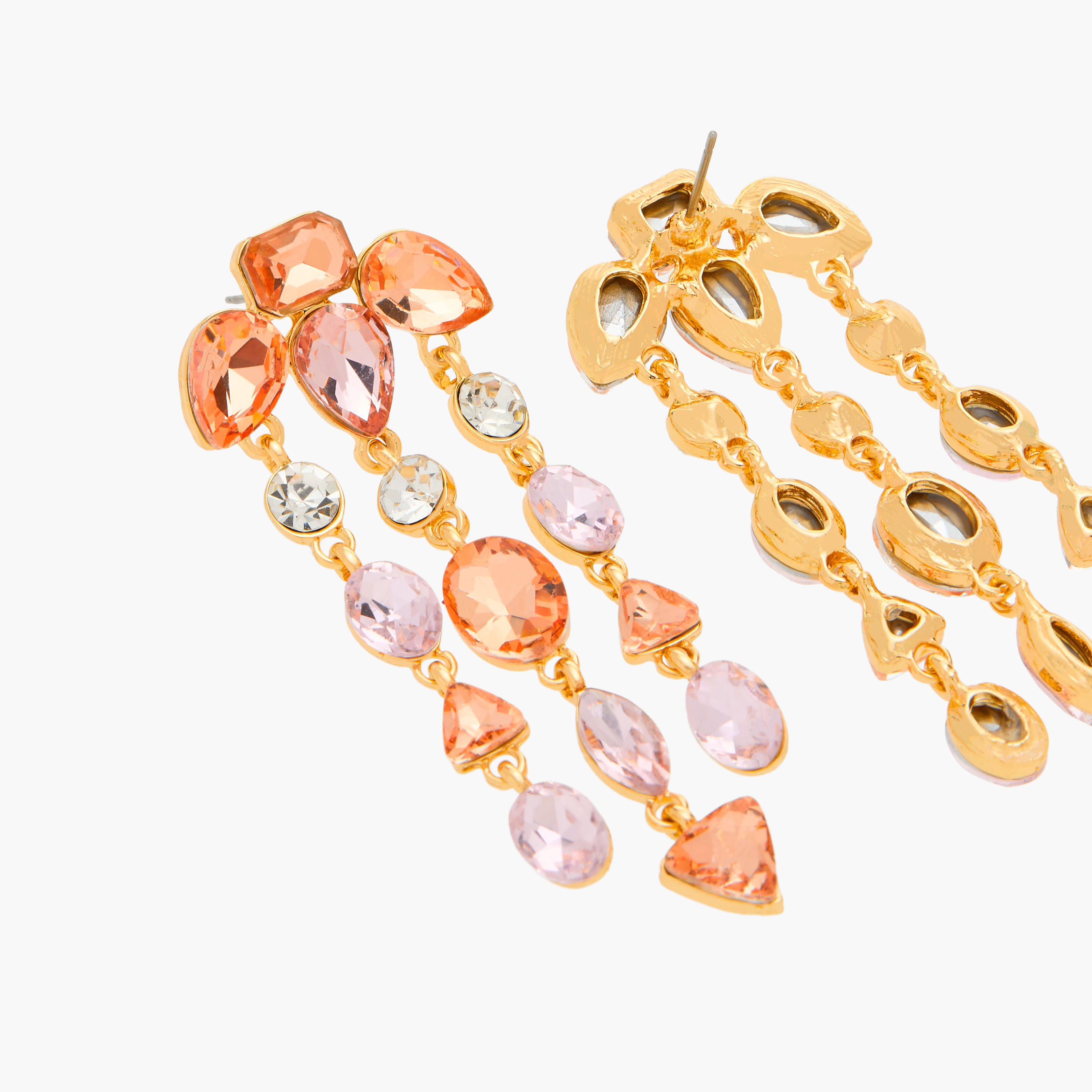 حلق متدلي مزيّن بمكبس إغلاق خلفي-women-watchesandjewellery-jewellery-earrings-image-4