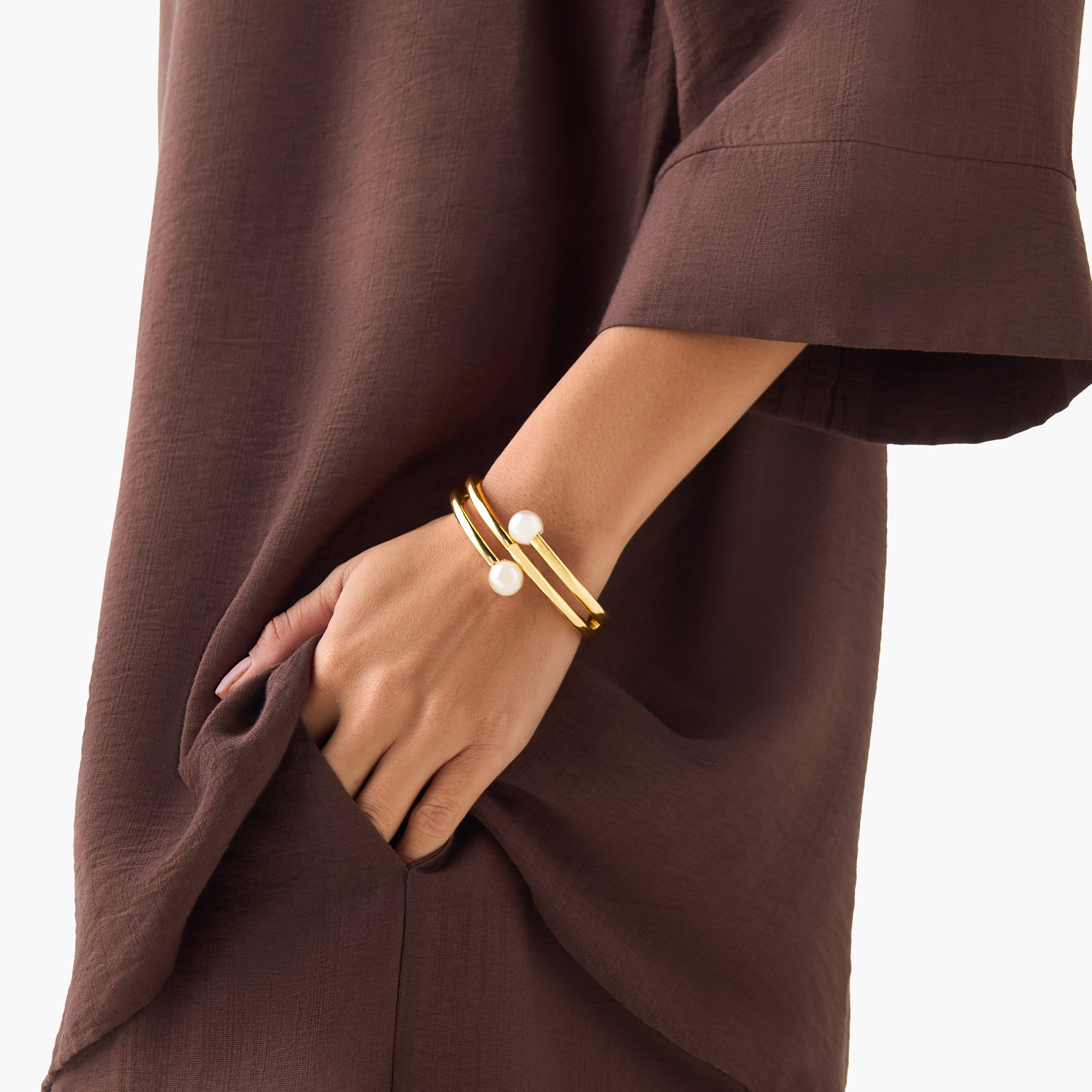 سوار ميتاليك مع إغلاق مفصلي-women-watchesandjewellery-jewellery-banglesandbracelets-image-2