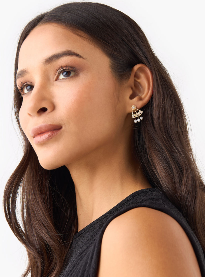 حلقان متنوعة مزينة بالأحجار - طقم من 12-women-watchesandjewellery-jewellery-earrings-image-4