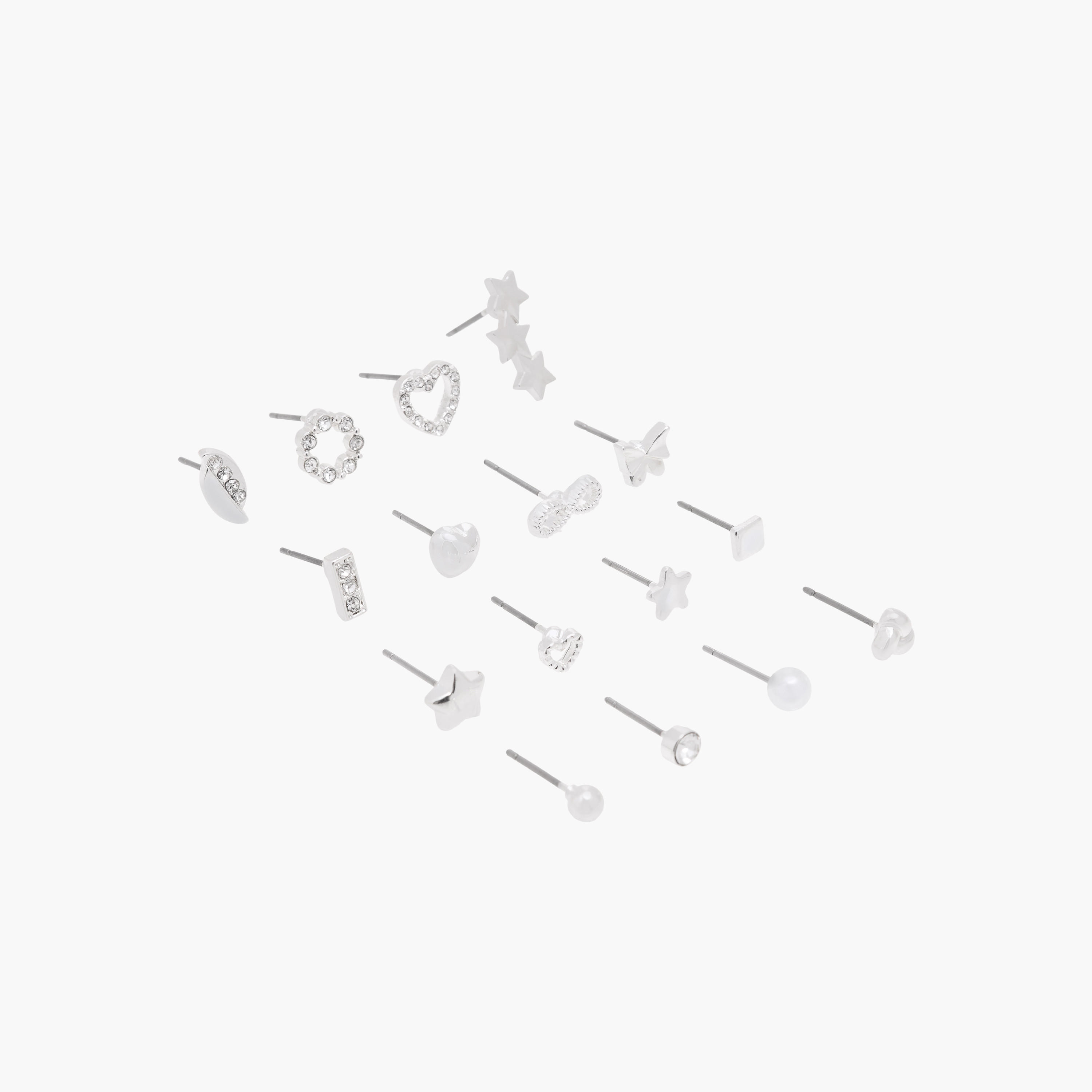 طقم حلقان 16 قطعة متنوعة بمكبس إغلاق خلفي-women-watchesandjewellery-jewellery-earrings-image-3