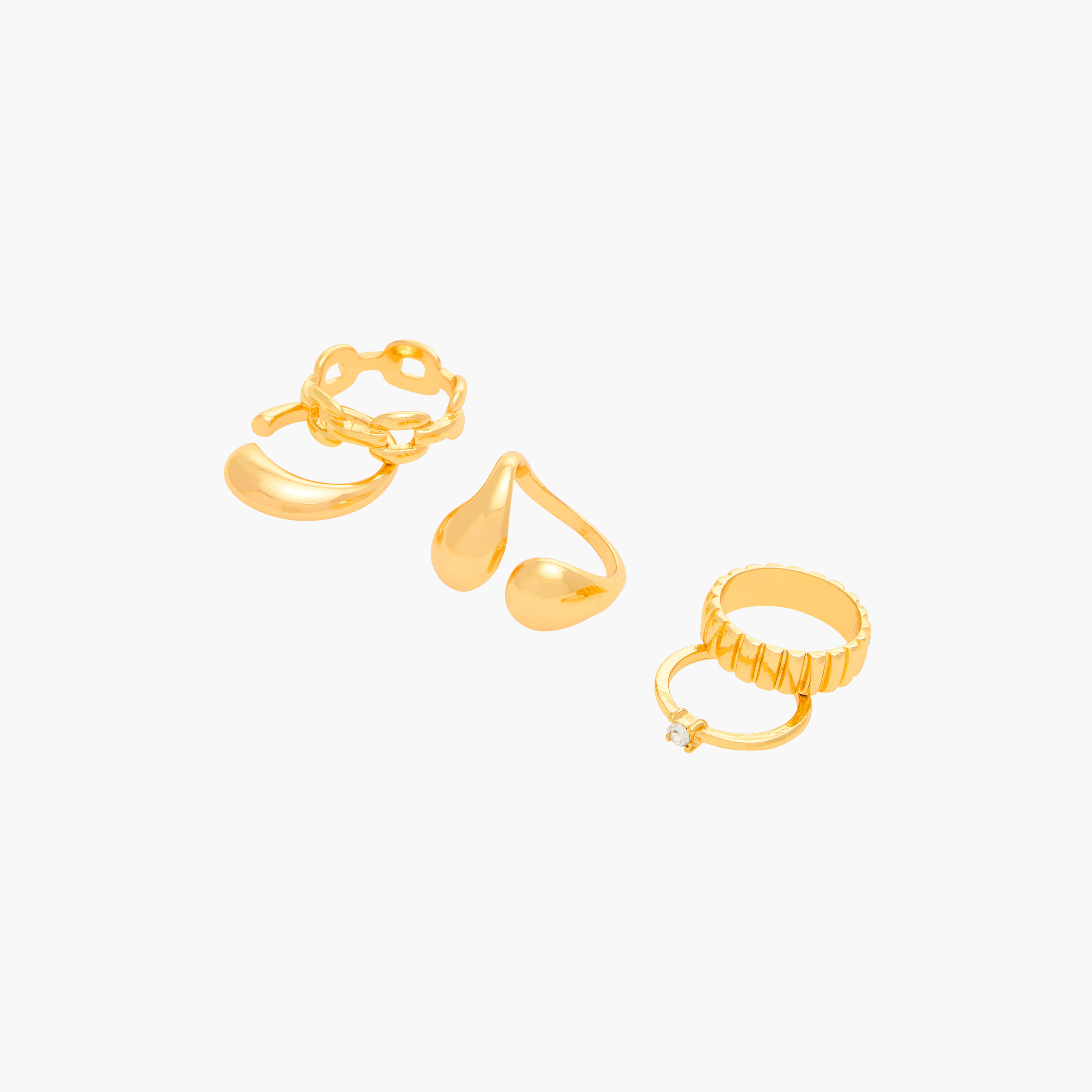 خواتم ميتاليك - مجموعة 5 قطع-women-watchesandjewellery-jewellery-rings-image-5