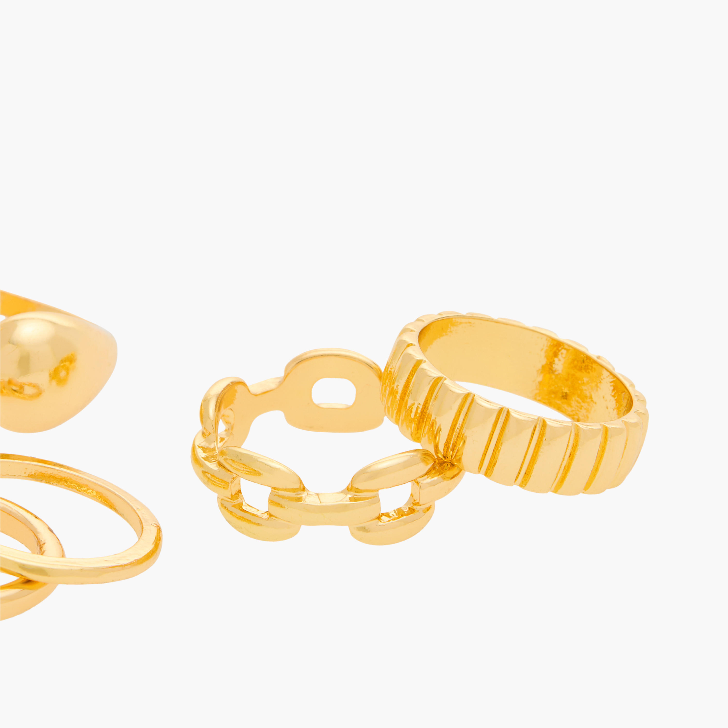 خواتم ميتاليك - مجموعة 5 قطع-women-watchesandjewellery-jewellery-rings-image-2