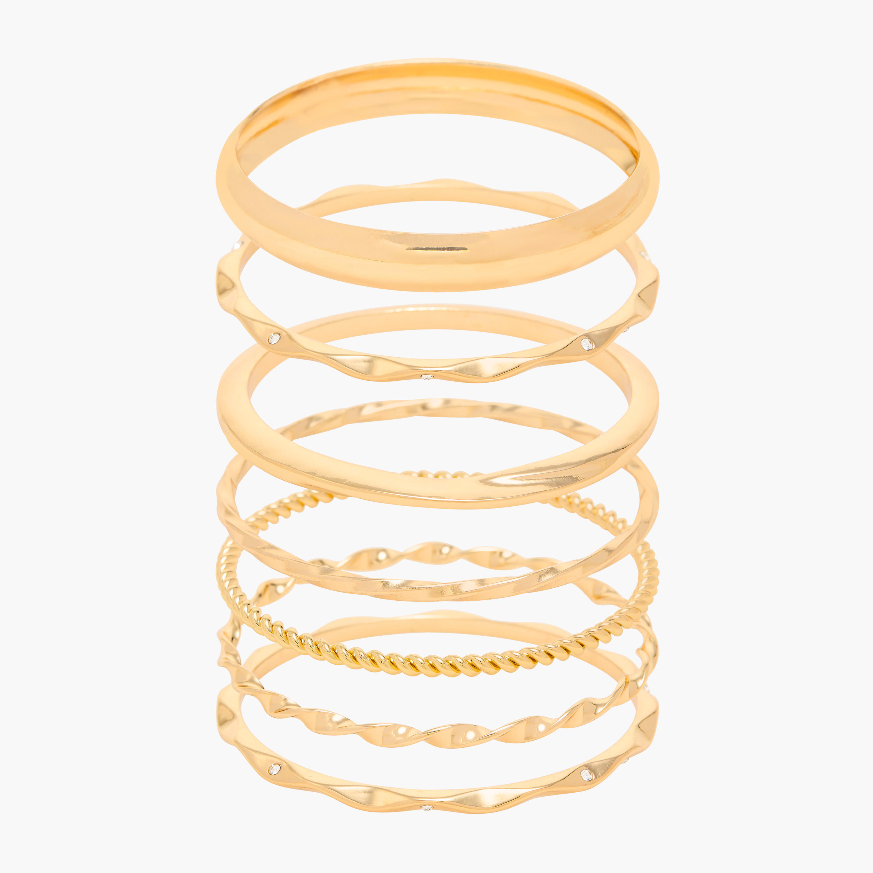 طقم أساور ميتاليك متنوعة-women-watchesandjewellery-jewellery-banglesandbracelets-image-10