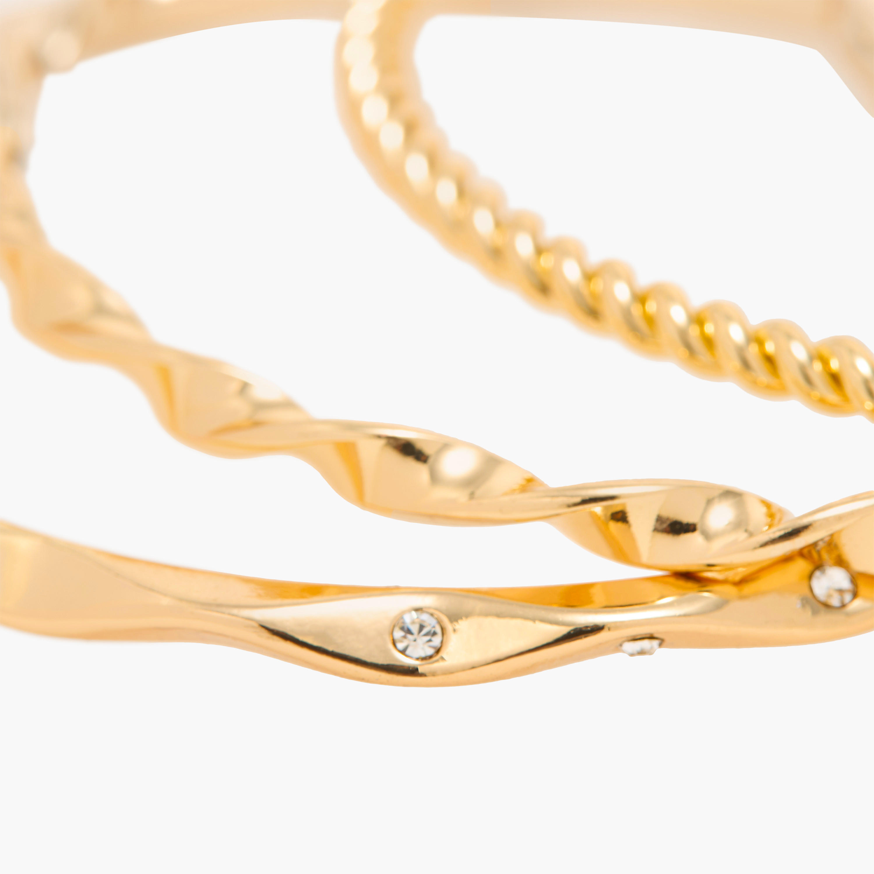 طقم أساور ميتاليك متنوعة-women-watchesandjewellery-jewellery-banglesandbracelets-image-11
