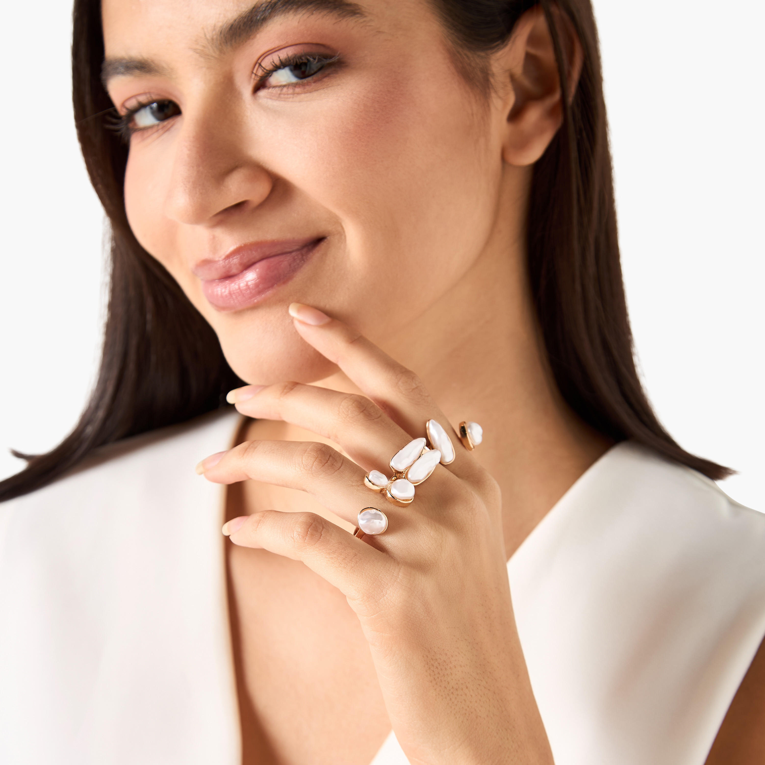 خواتم مزيّنة - طقم من 3 قطع-women-watchesandjewellery-jewellery-rings-image-4