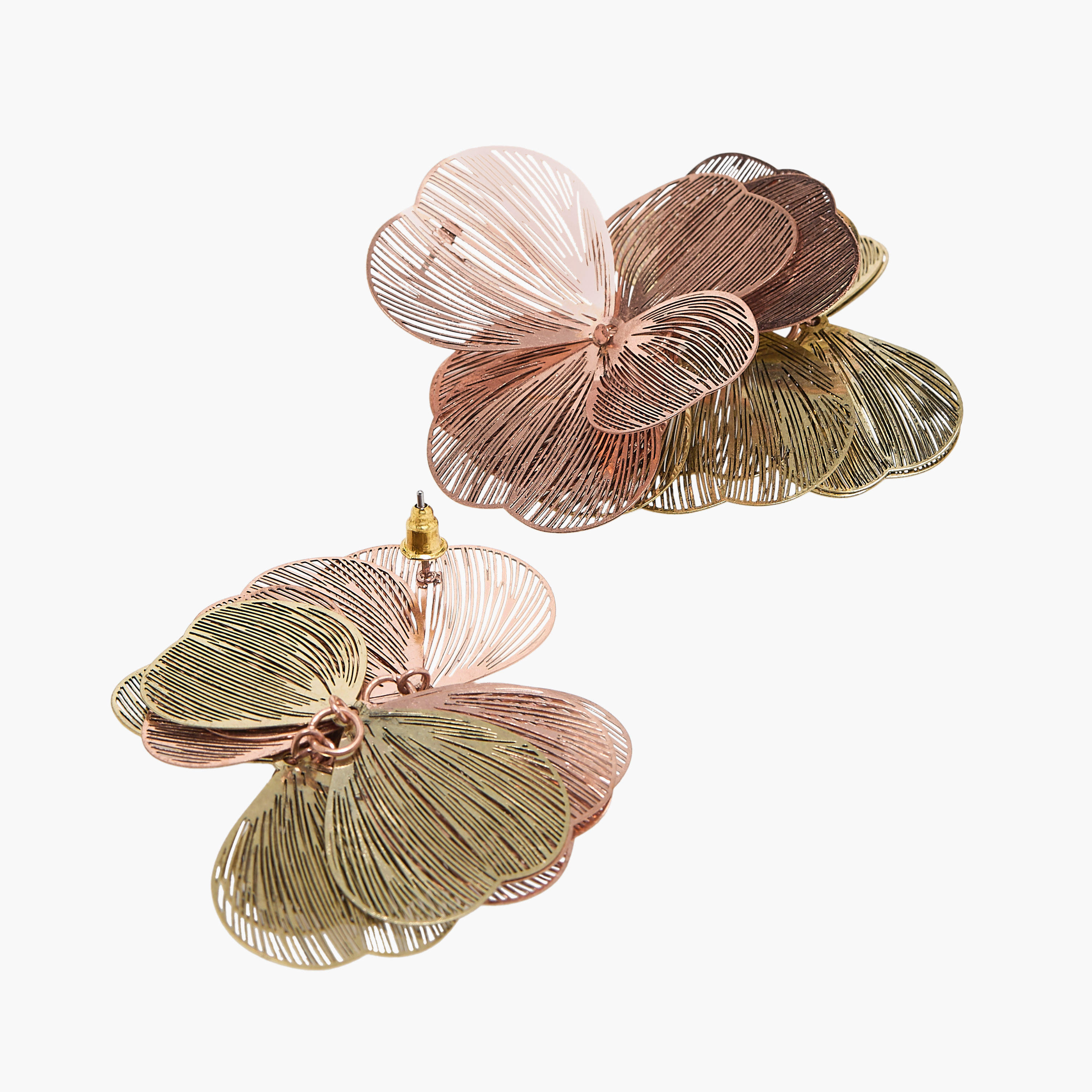 حلق ميتاليك بمكبس إغلاق خلفي-women-watchesandjewellery-jewellery-earrings-image-5