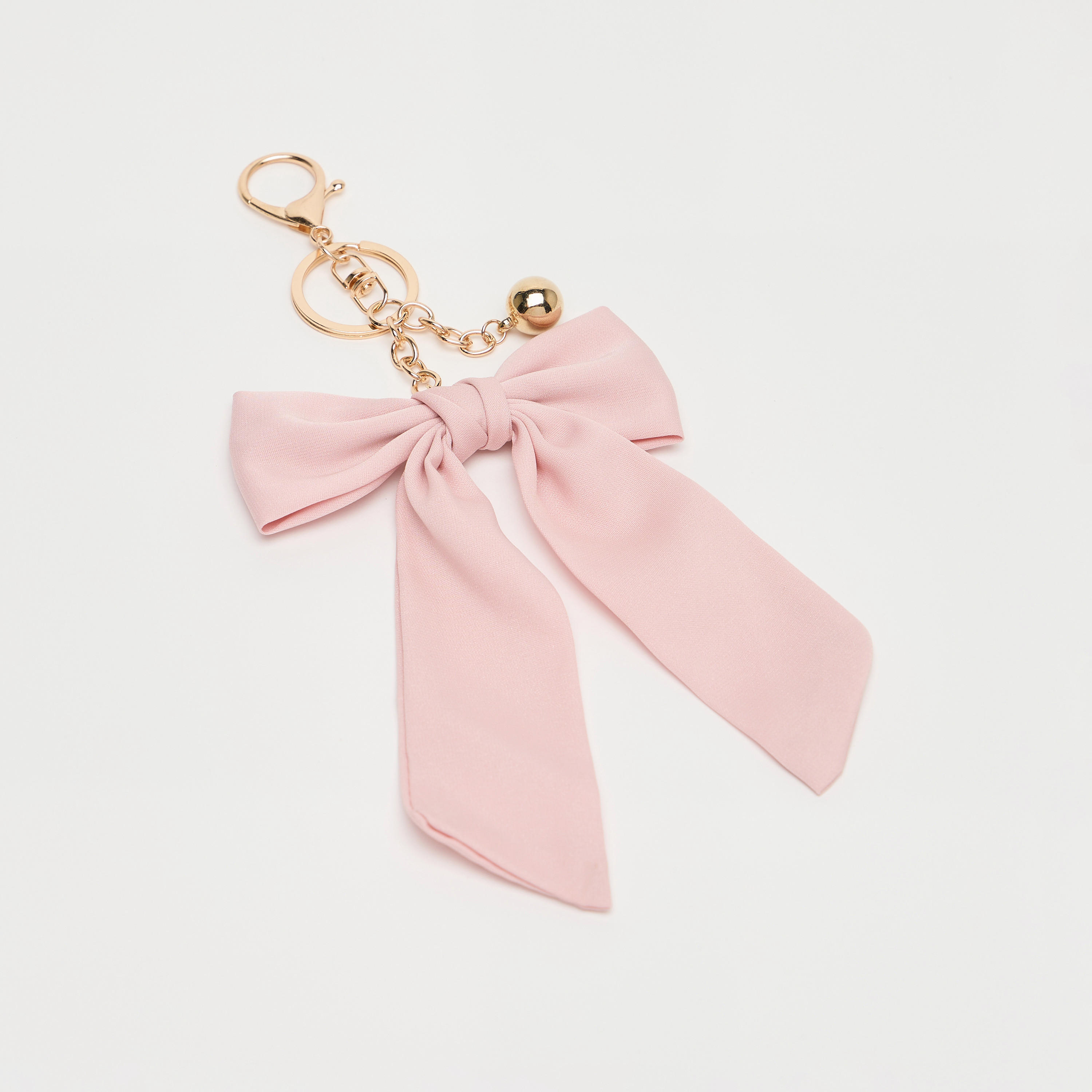 سلسلة مفاتيح مزينة بفيونكة مع خطاف-women-clothingaccessories-novelties-image-2