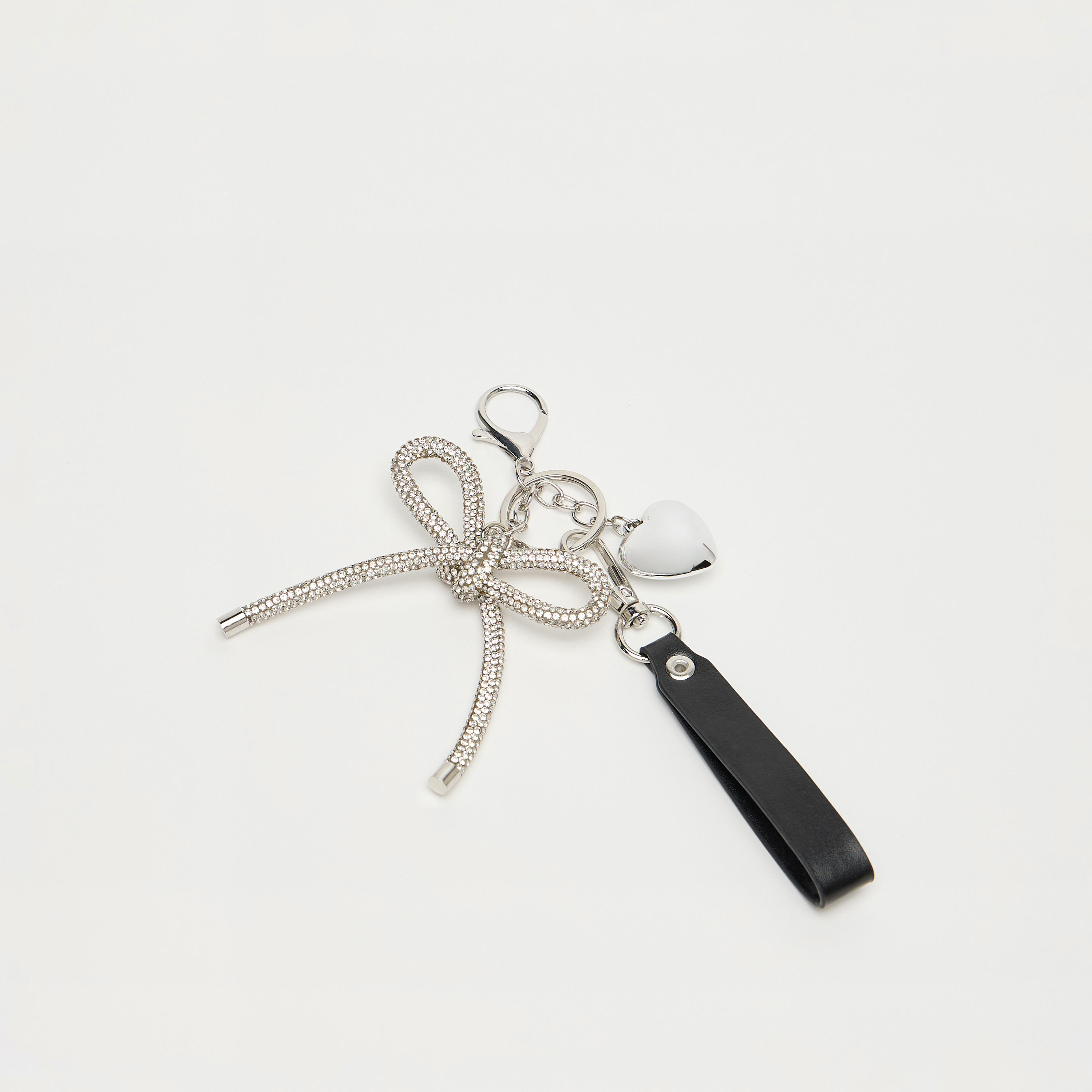 سلسلة مفاتيح مزينة بفيونكة مع خطاف إغلاق-women-clothingaccessories-novelties-image-2