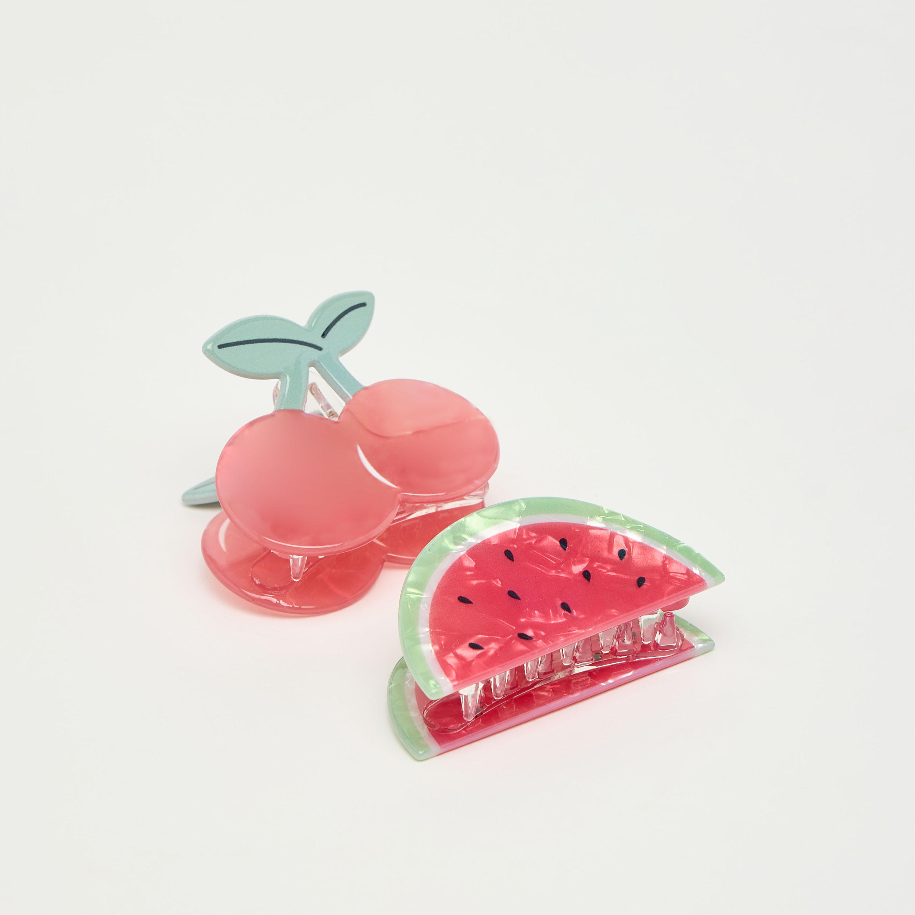 مشابك شعر على شكل فاكهة من جلو - طقم  من قطعتين-women-hairaccessories-clamps-image-1