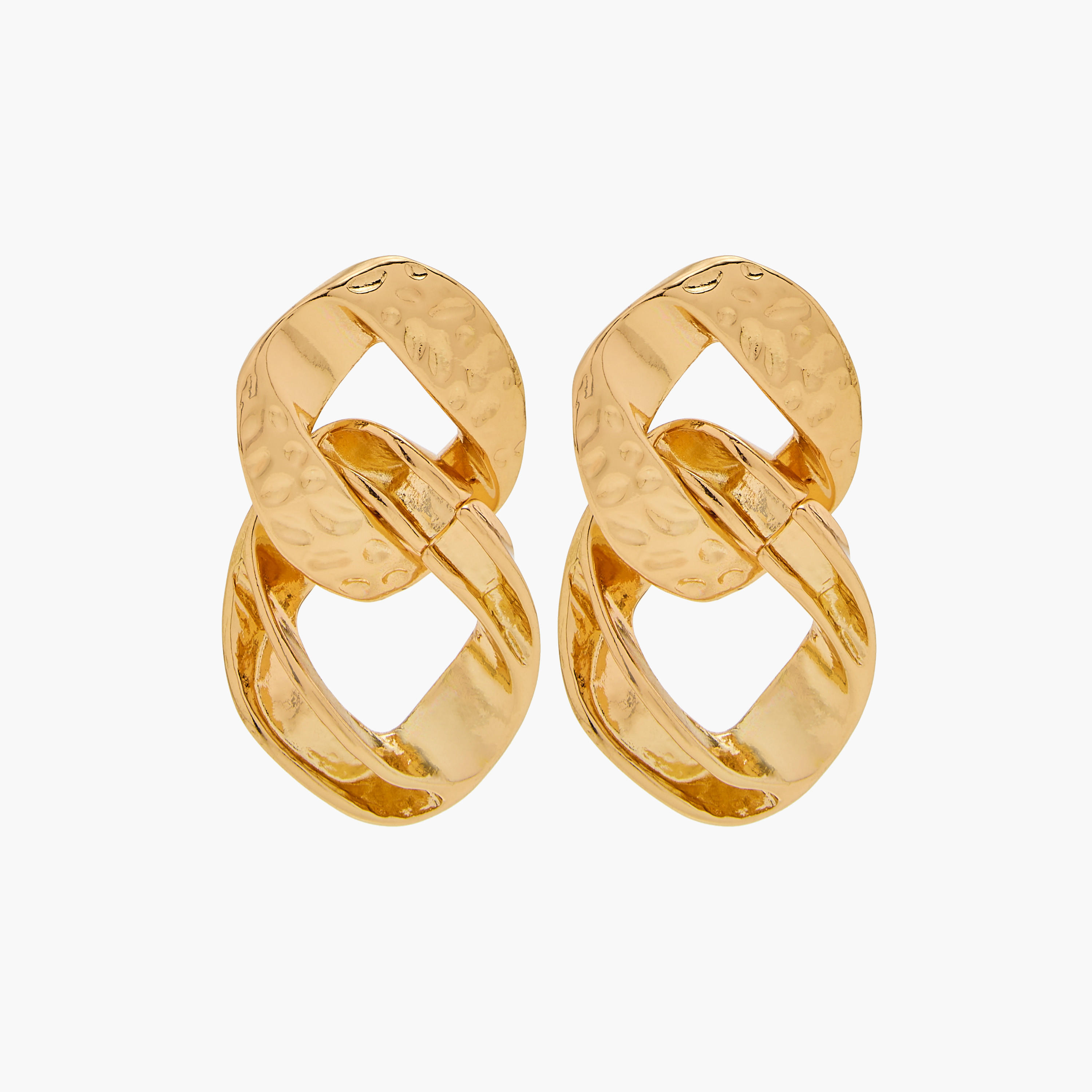 أقراط متدلية ميتاليك بإغلاق كبّاس خلفي-women-watchesandjewellery-jewellery-earrings-image-5
