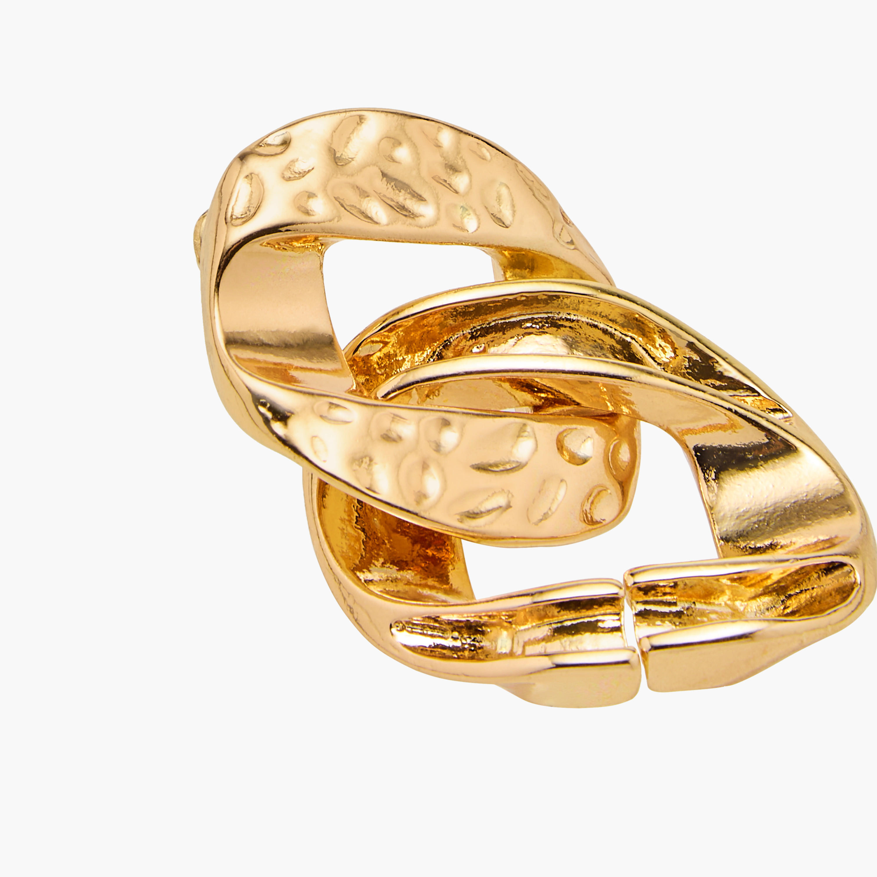 أقراط متدلية ميتاليك بإغلاق كبّاس خلفي-women-watchesandjewellery-jewellery-earrings-image-2