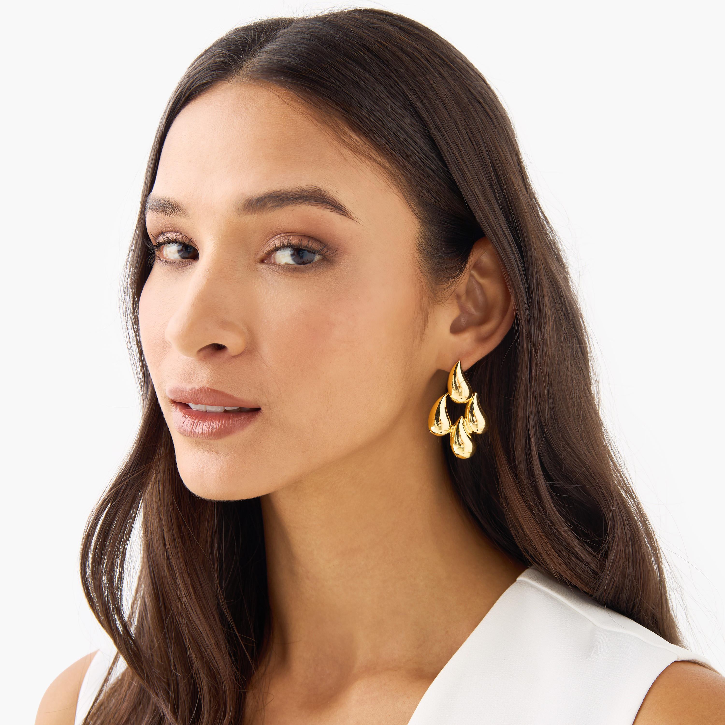 حلق ميتاليك بمكبس إغلاق خلفي-women-watchesandjewellery-jewellery-earrings-image-4