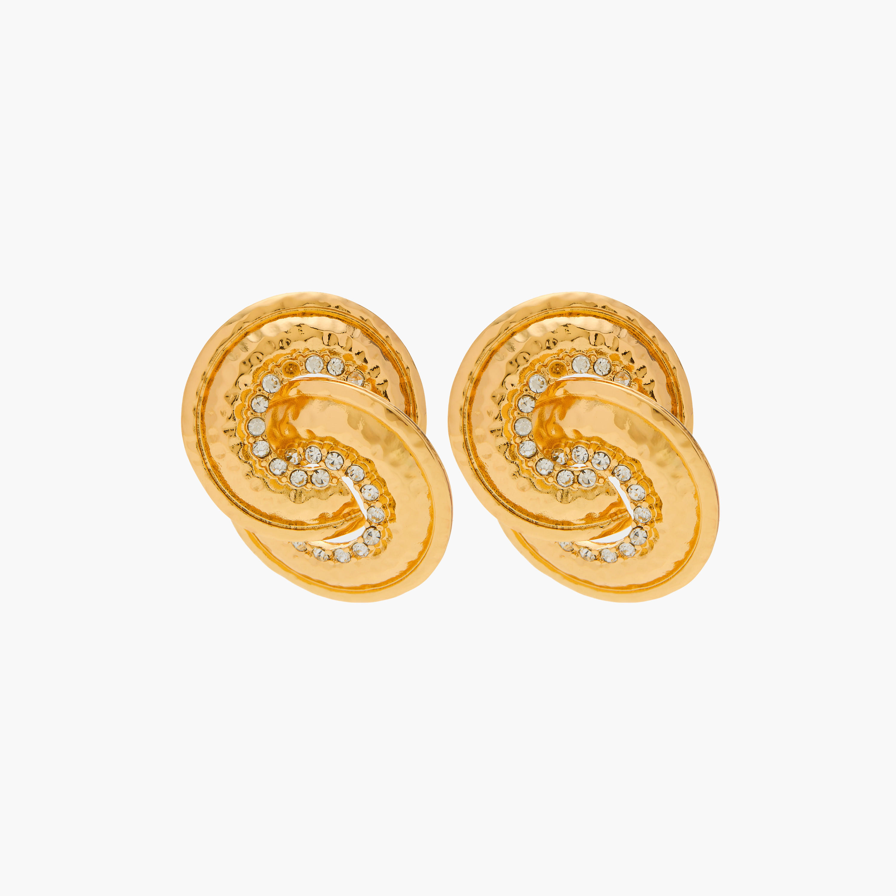 Studded Metallic Earrings with Pushback Closure-women-watchesandjewellery-jewellery-earrings-image-1
