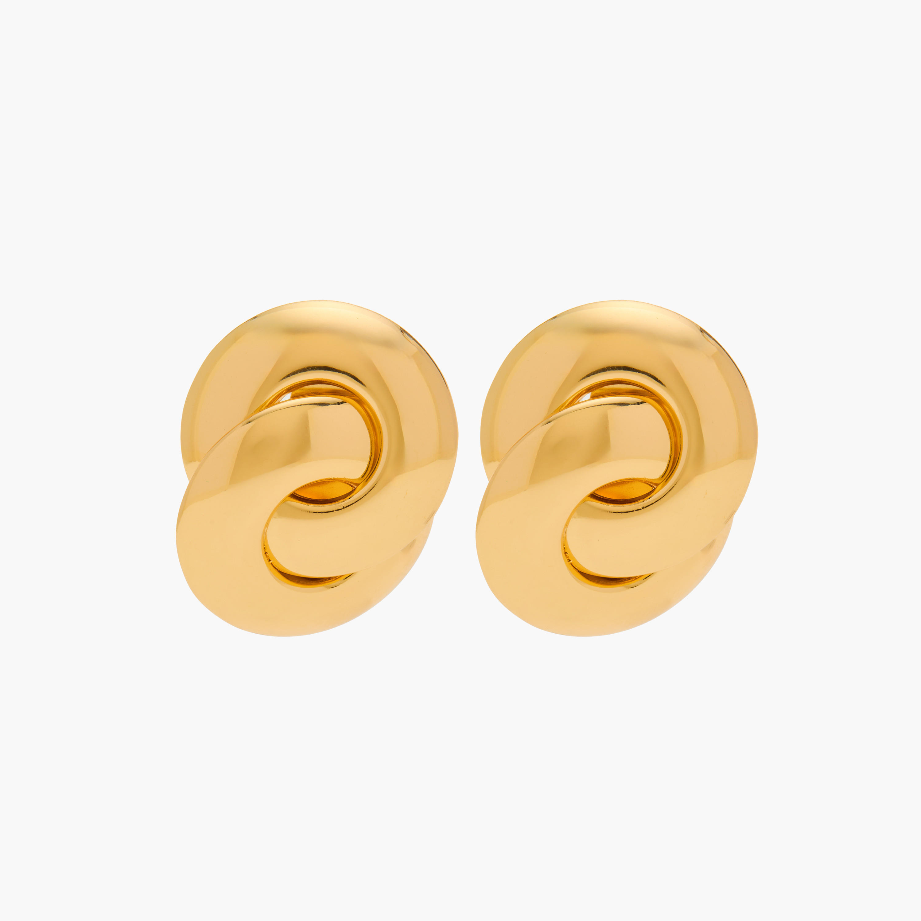 Knot Detail Metallic Earring with Pushback Closure-women-watchesandjewellery-jewellery-earrings-image-1