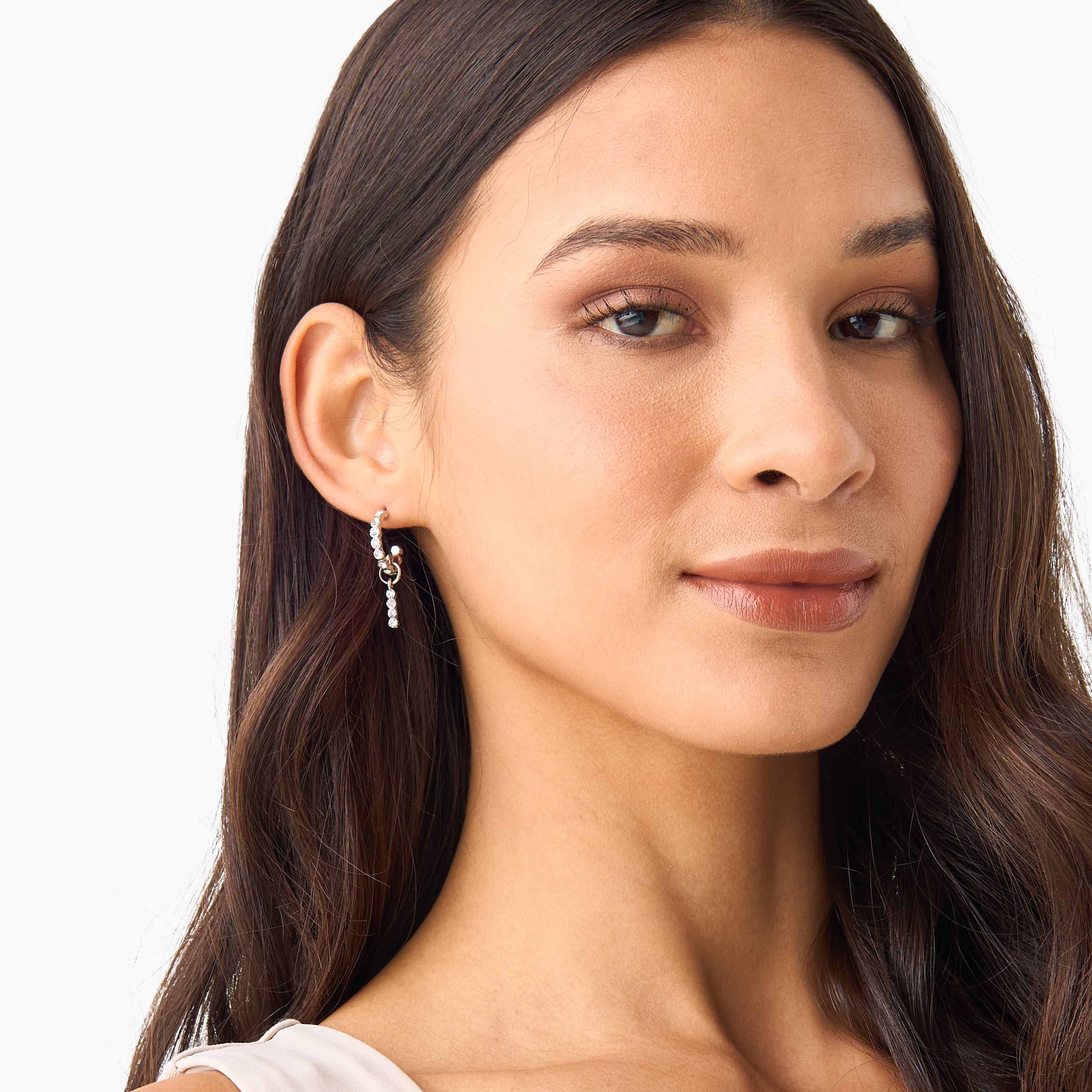 حلقان ميتاليك بمكبس إغلاق خلفي - طقم من 6 أزواج-women-watchesandjewellery-jewellery-earrings-image-2