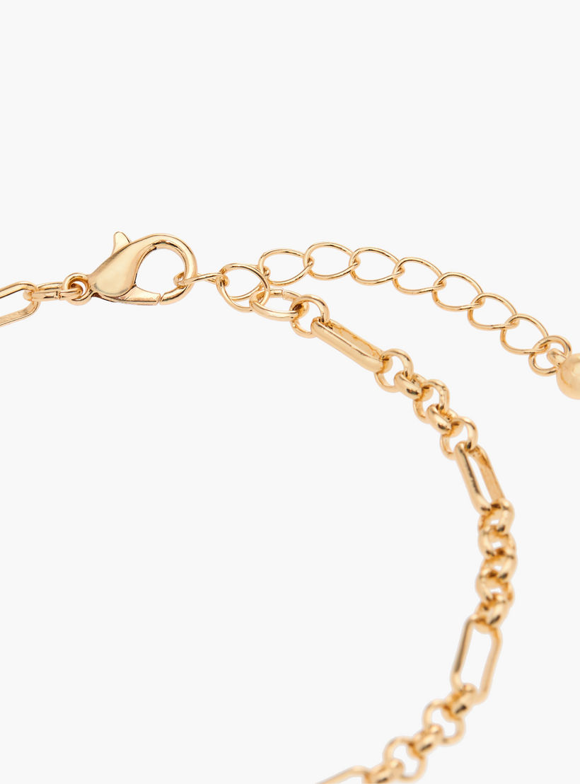 أساور سلسلة ميتاليك بمشبك إغلاق - طقم من 8 قطع-women-watchesandjewellery-jewellery-banglesandbracelets-image-11