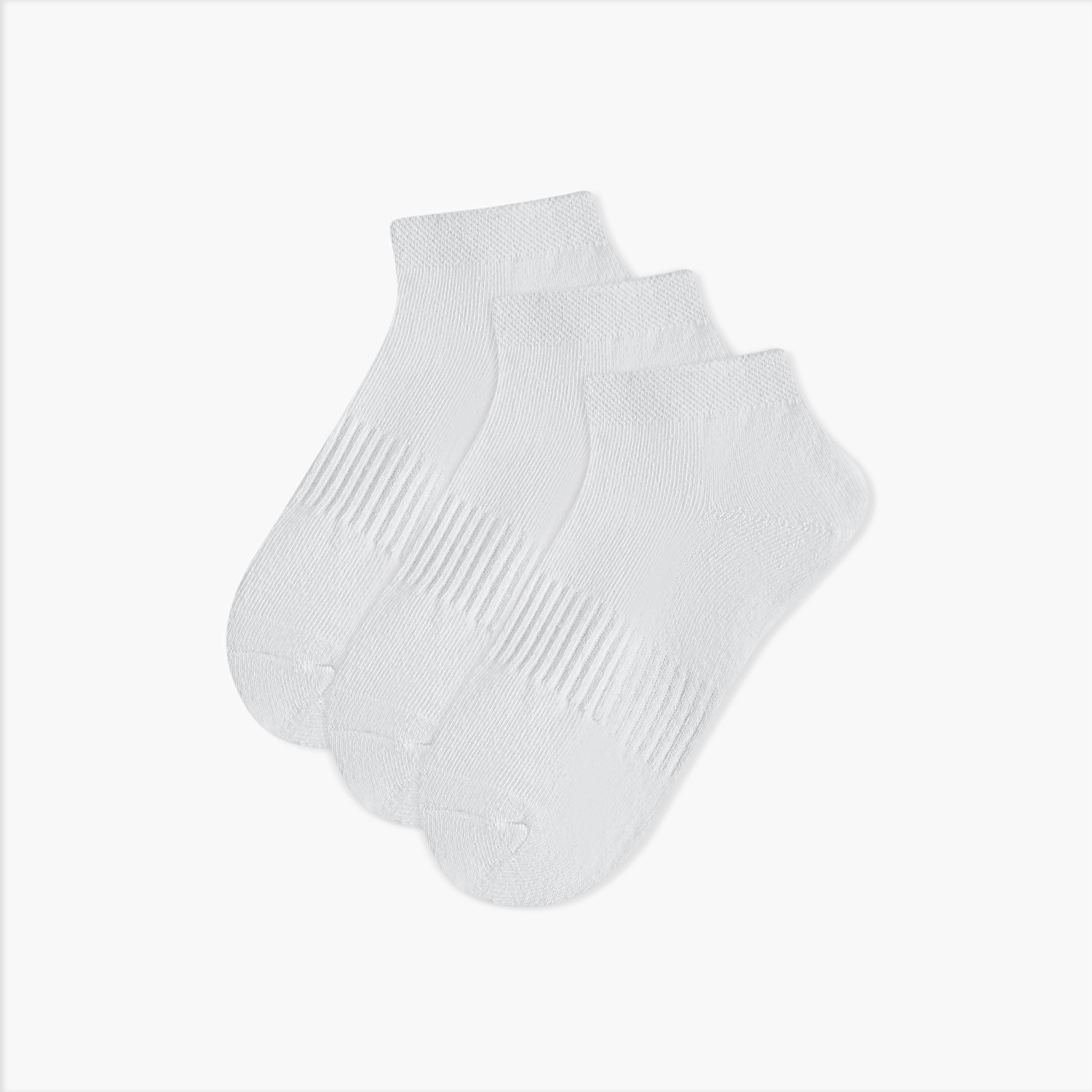 طقم جوارب مضلّعة 3 أزواج بطول الكاحل-women-socksandstockings-image-1