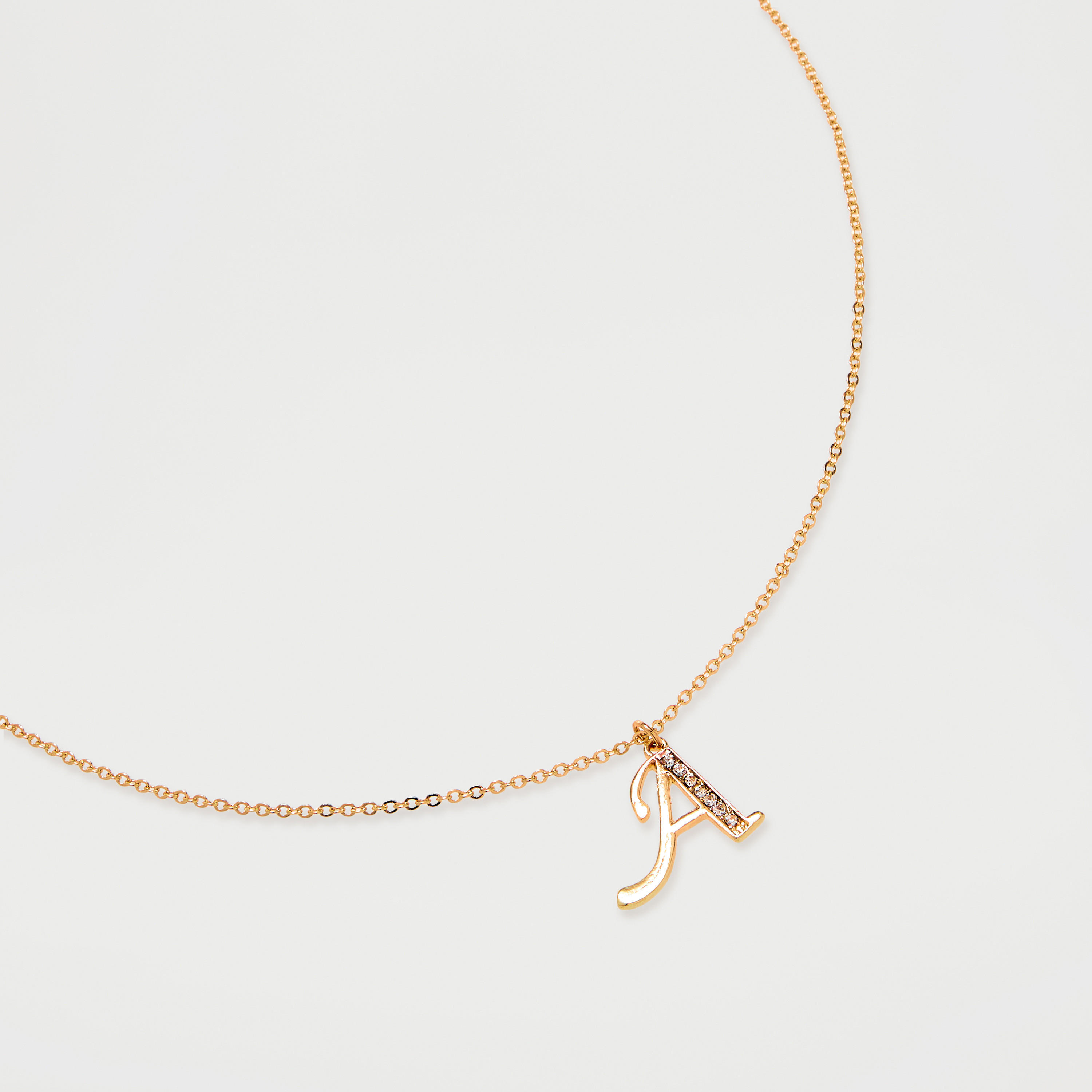 عقد بدلّاية حرف A ومشبك إغلاق-women-watchesandjewellery-jewellery-necklacesandpendants-image-3