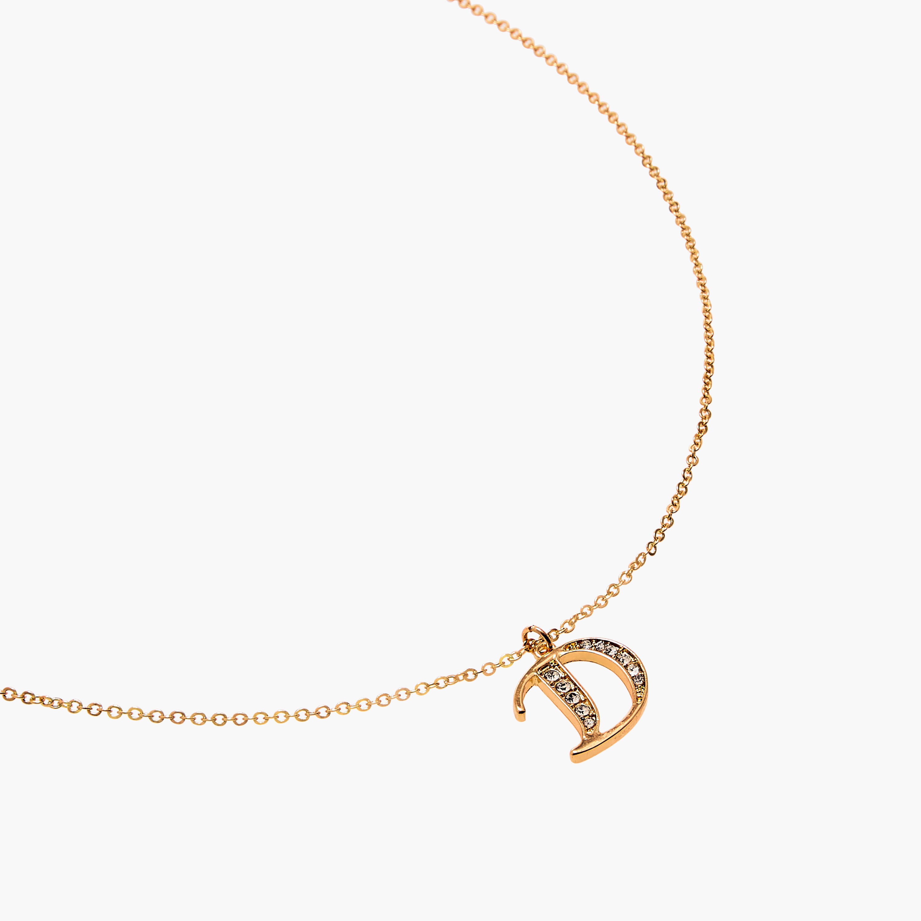 عقد بدلّاية حرف D مزينة ومشبك إغلاق-women-watchesandjewellery-jewellery-necklacesandpendants-image-3