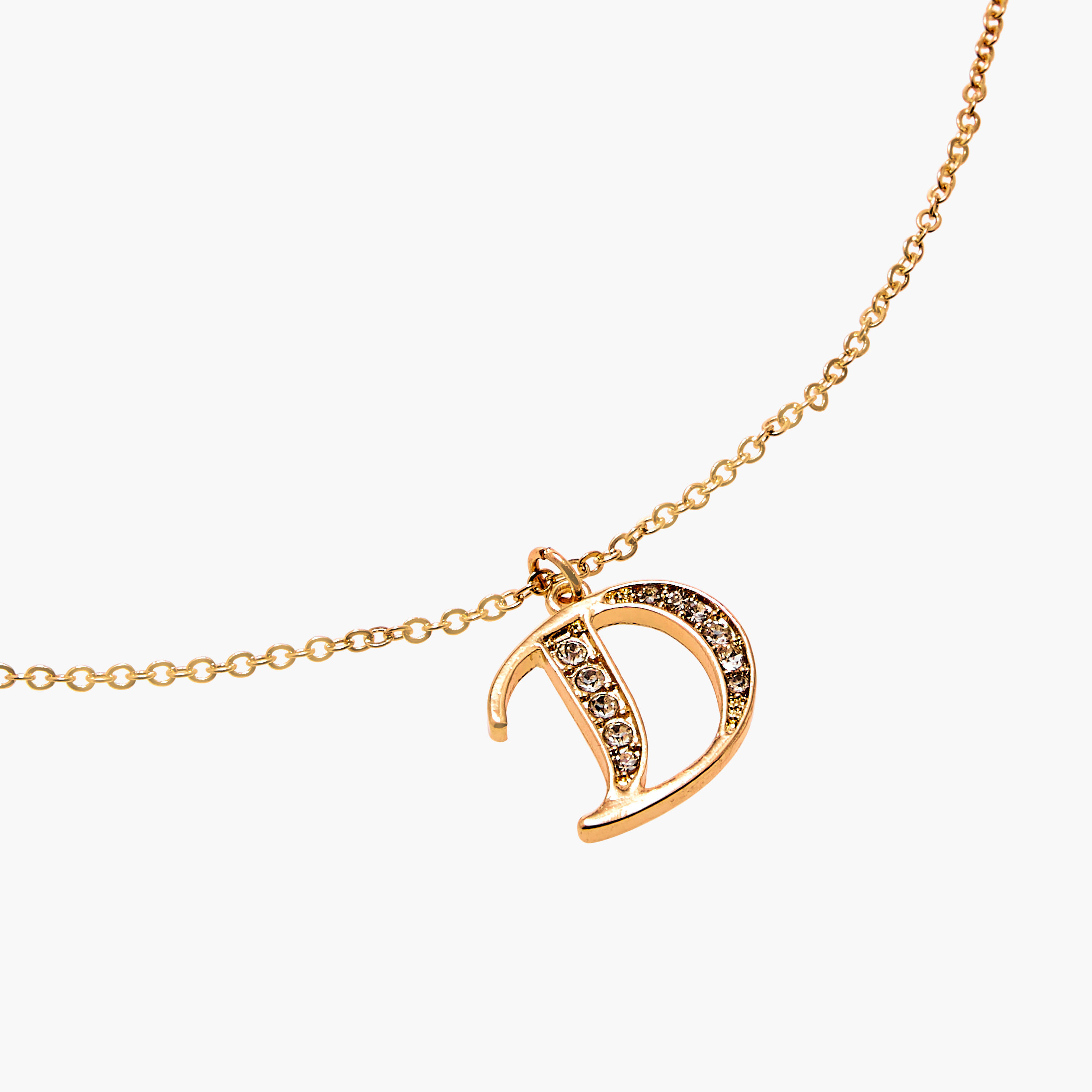 عقد بدلّاية حرف D مزينة ومشبك إغلاق-women-watchesandjewellery-jewellery-necklacesandpendants-image-5