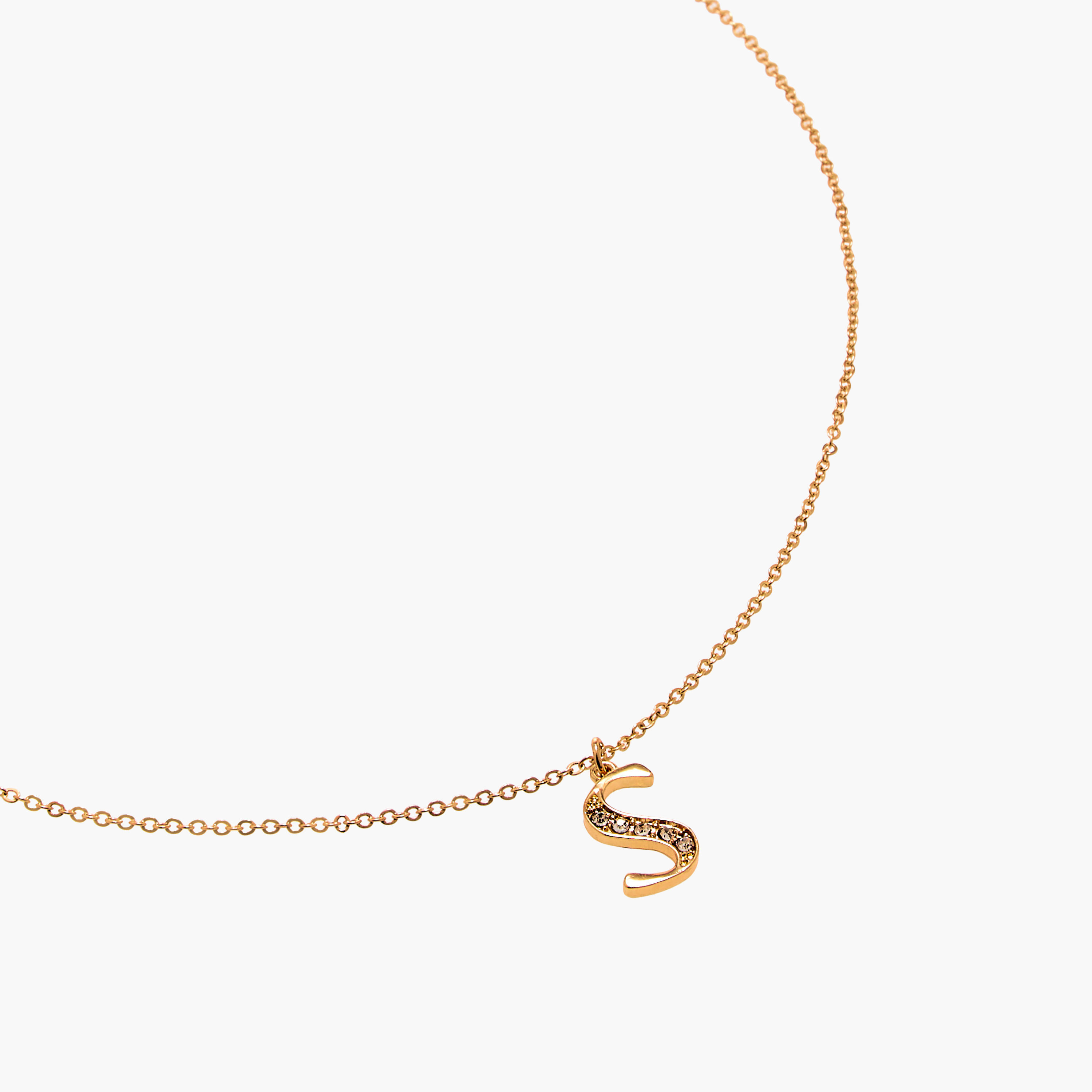 عقد بدلّاية حرف S ومشبك إغلاق-women-watchesandjewellery-jewellery-necklacesandpendants-image-3