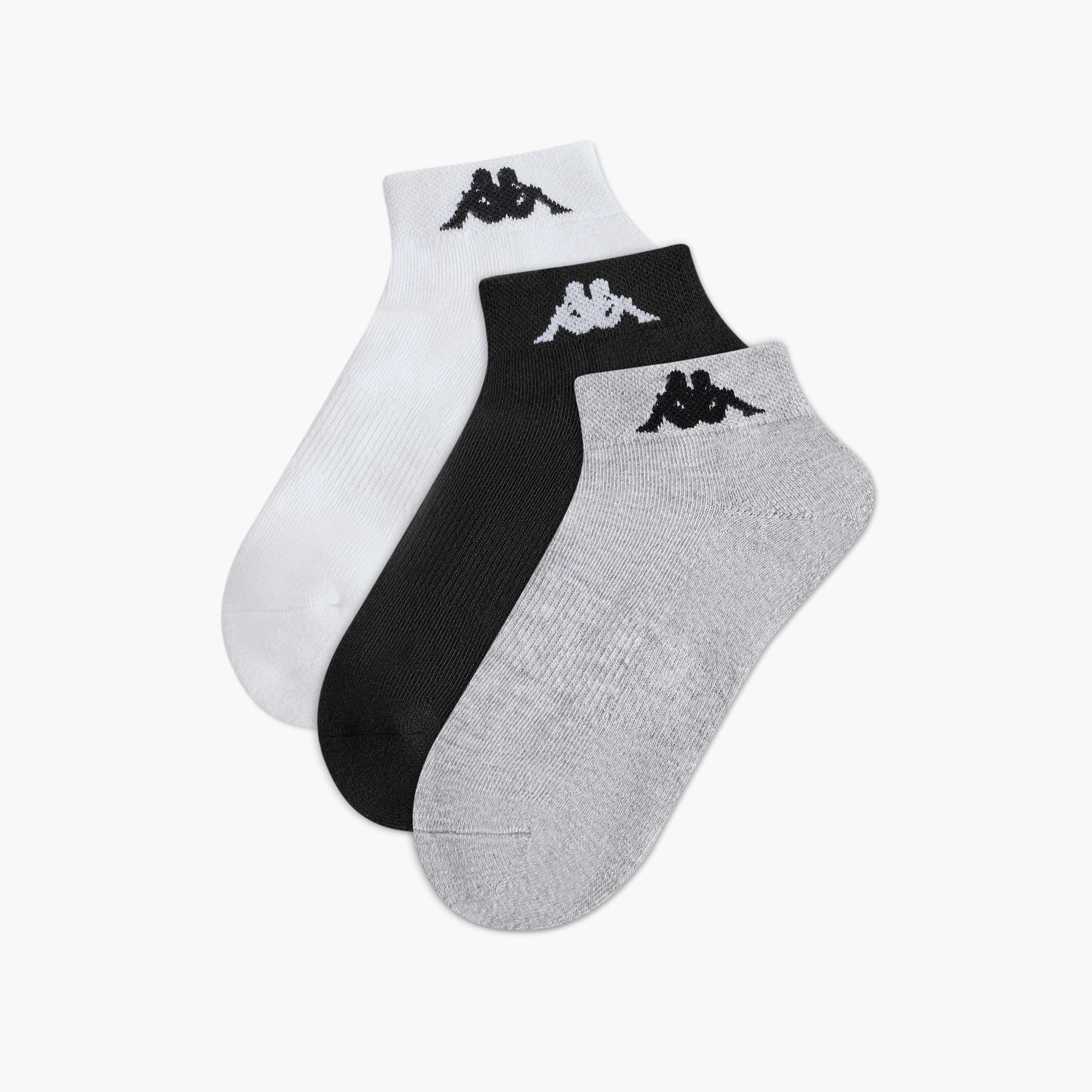 جوارب بطول الكاحل وطبعات شعار من كابا - مجموعة 3 أزواج-women-socksandstockings-image-1