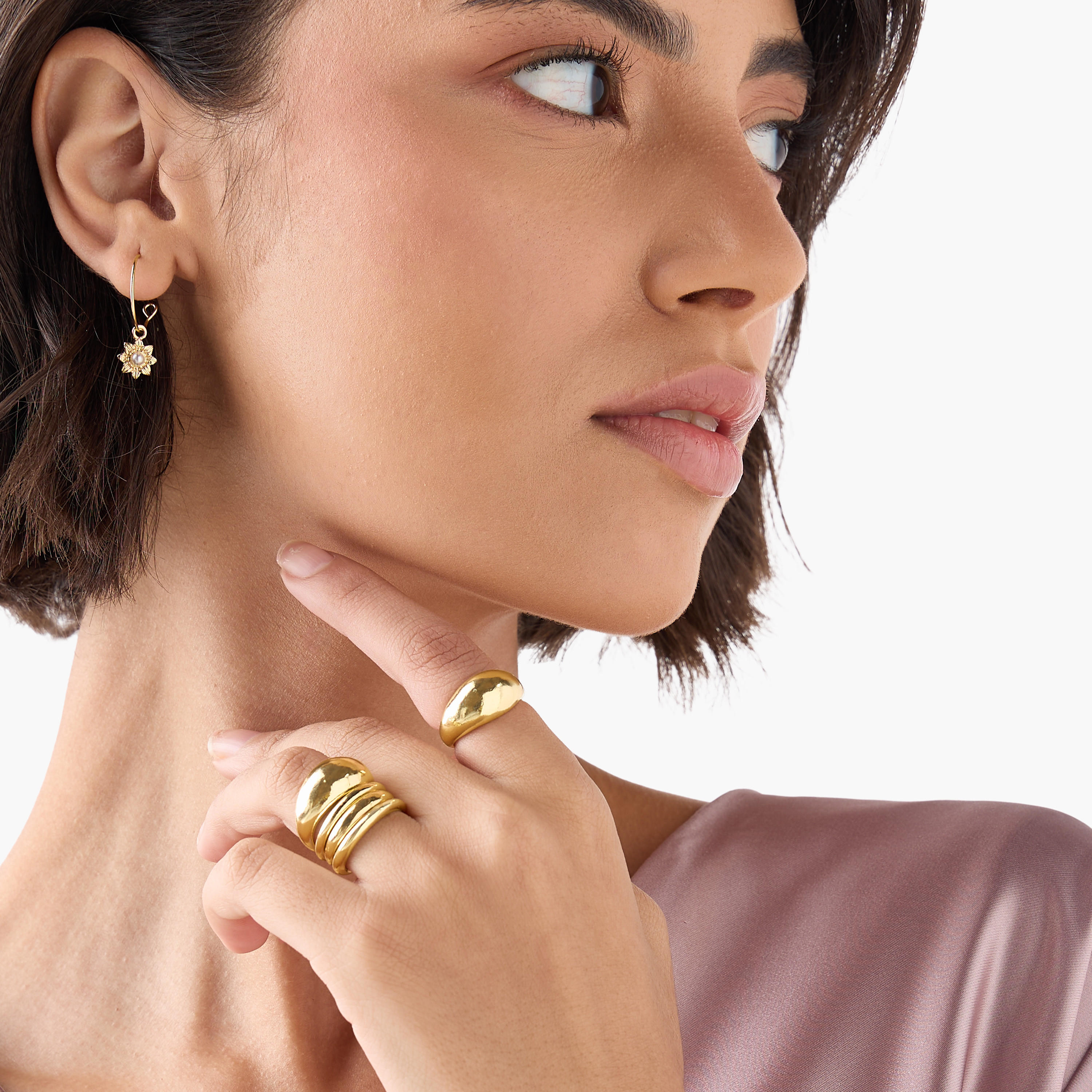 خواتم ميتاليك متنوعة - طقم من 8 قطع-women-watchesandjewellery-jewellery-rings-image-4