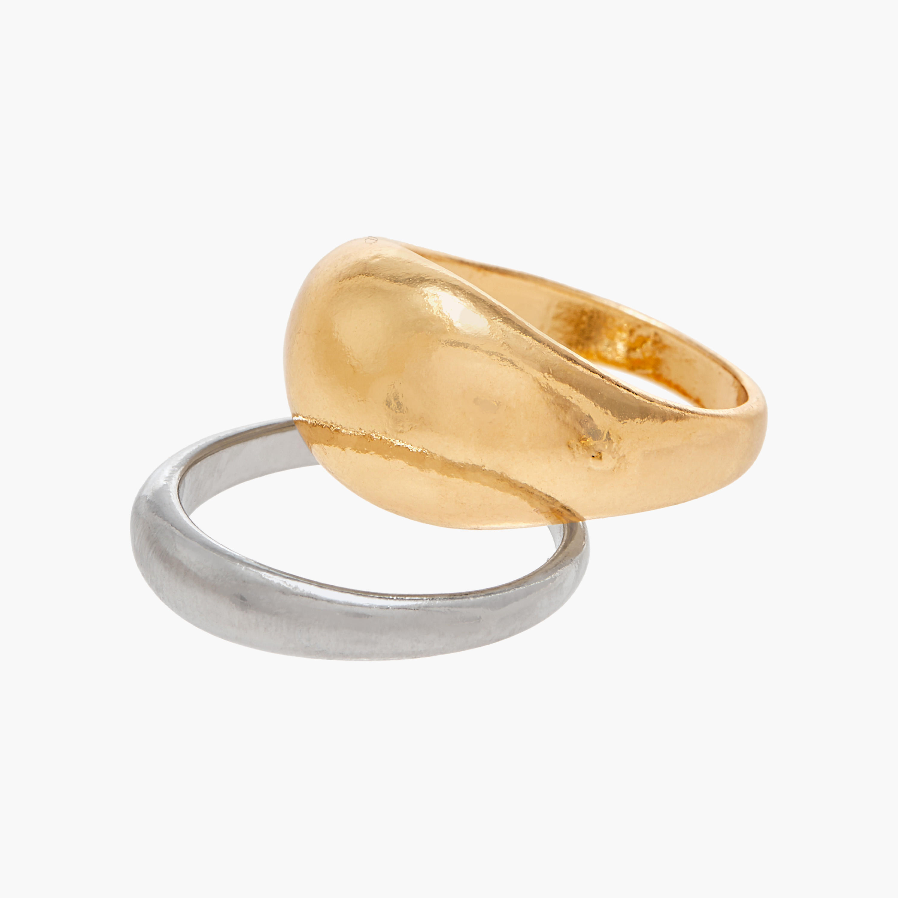 خواتم ميتاليك متنوعة - طقم من 8 قطع-women-watchesandjewellery-jewellery-rings-image-1