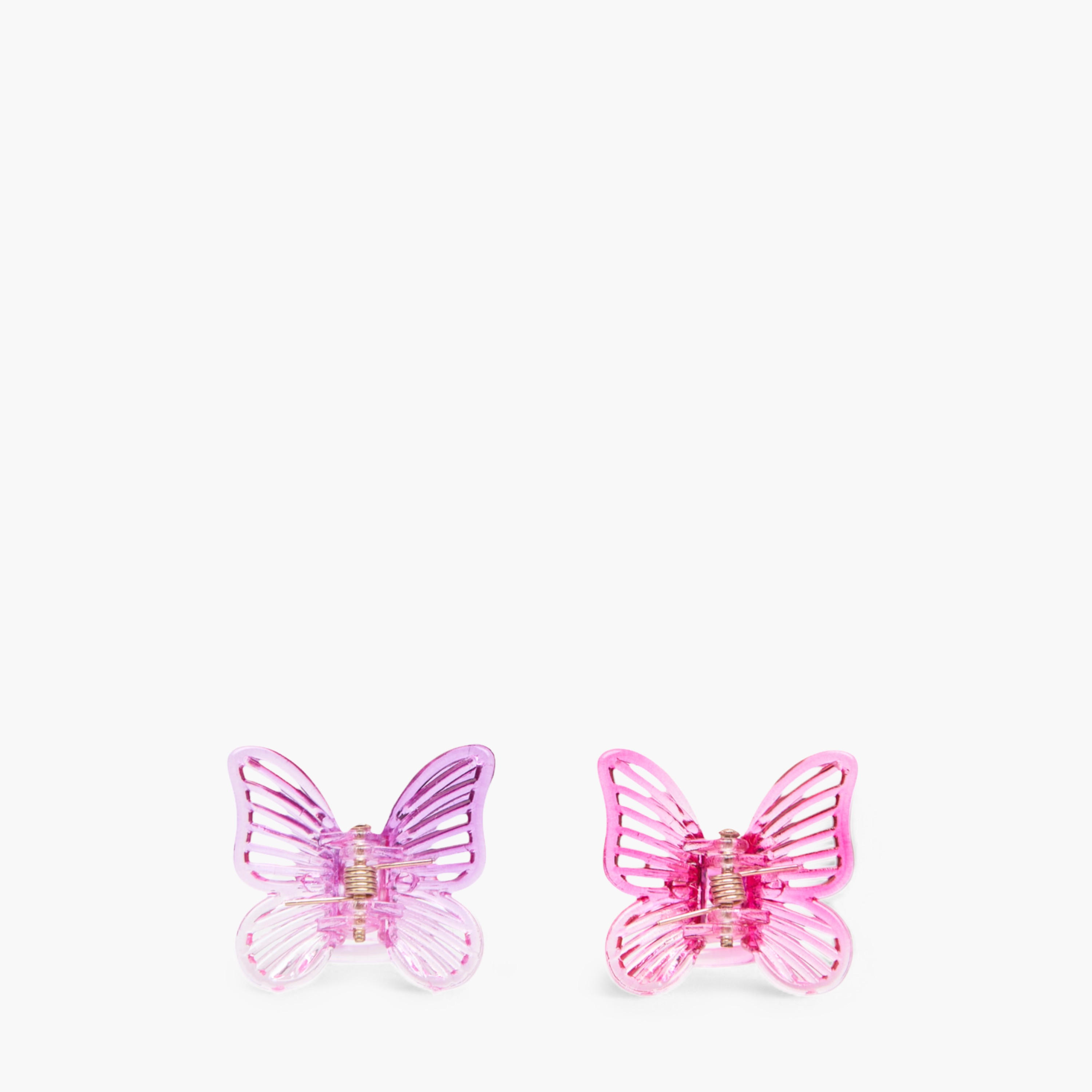 مشابك شعر بتصميم فراشة - طقم 10 قطع-women-hairaccessories-clamps-image-3