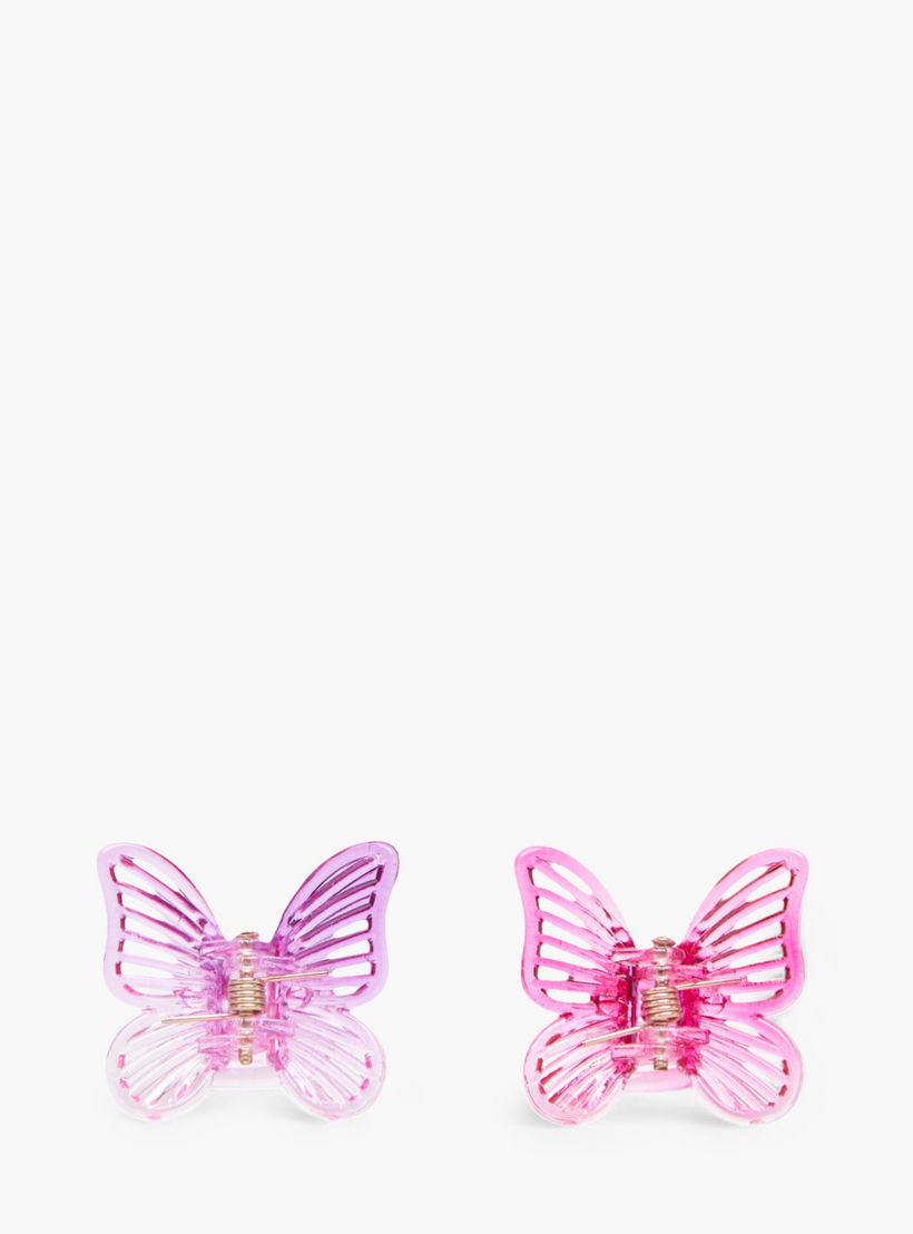 مشابك شعر بتصميم فراشة - طقم 10 قطع-women-hairaccessories-clamps-image-3