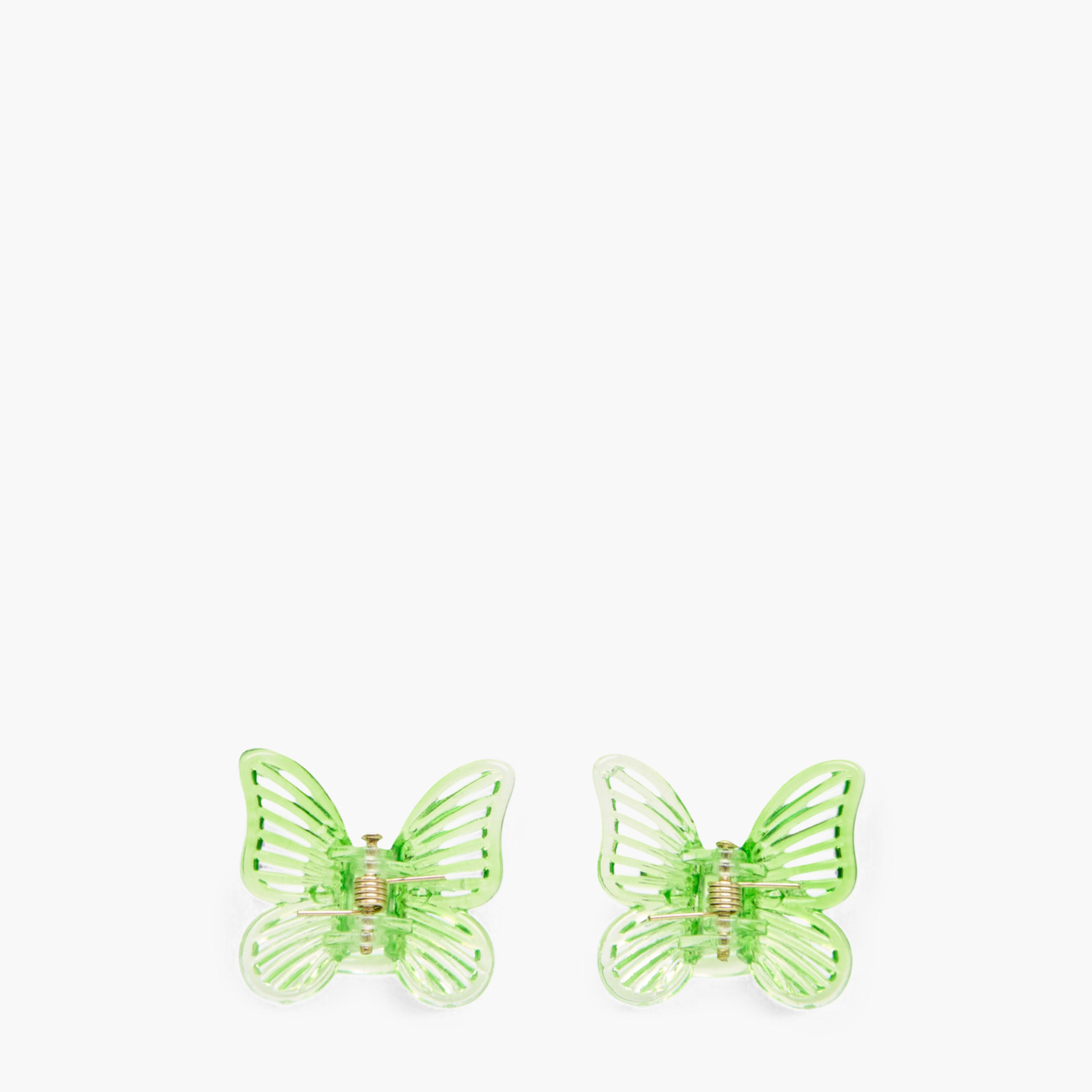 مشابك شعر بتصميم فراشة - طقم 10 قطع-women-hairaccessories-clamps-image-4