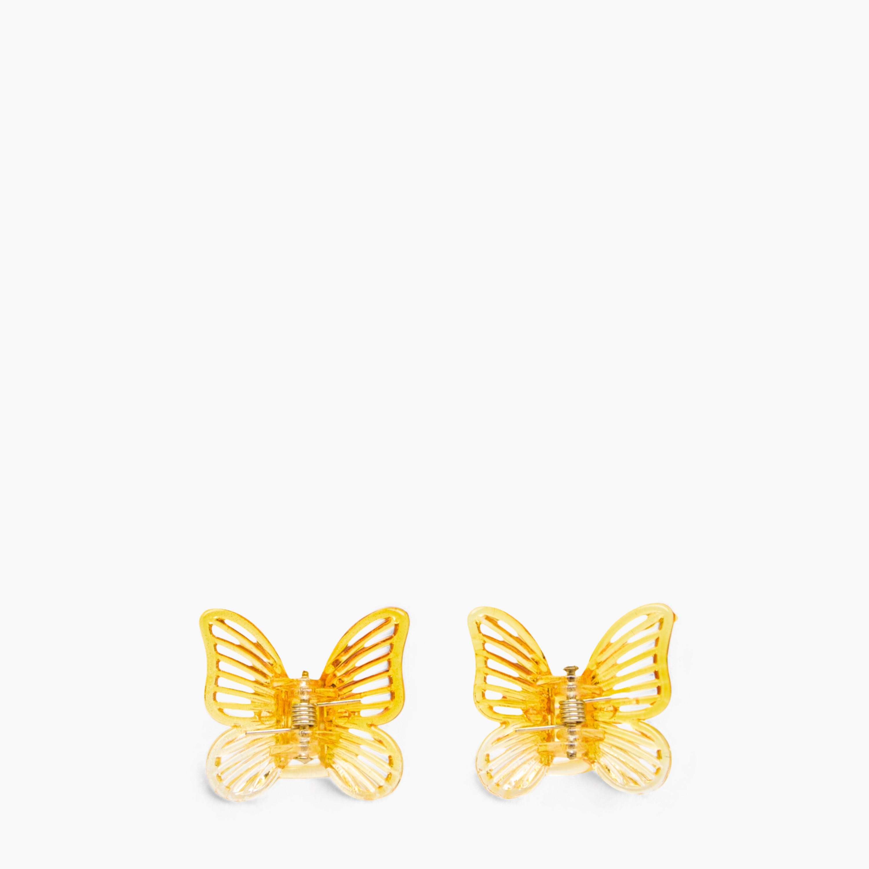مشابك شعر بتصميم فراشة - طقم 10 قطع-women-hairaccessories-clamps-image-7