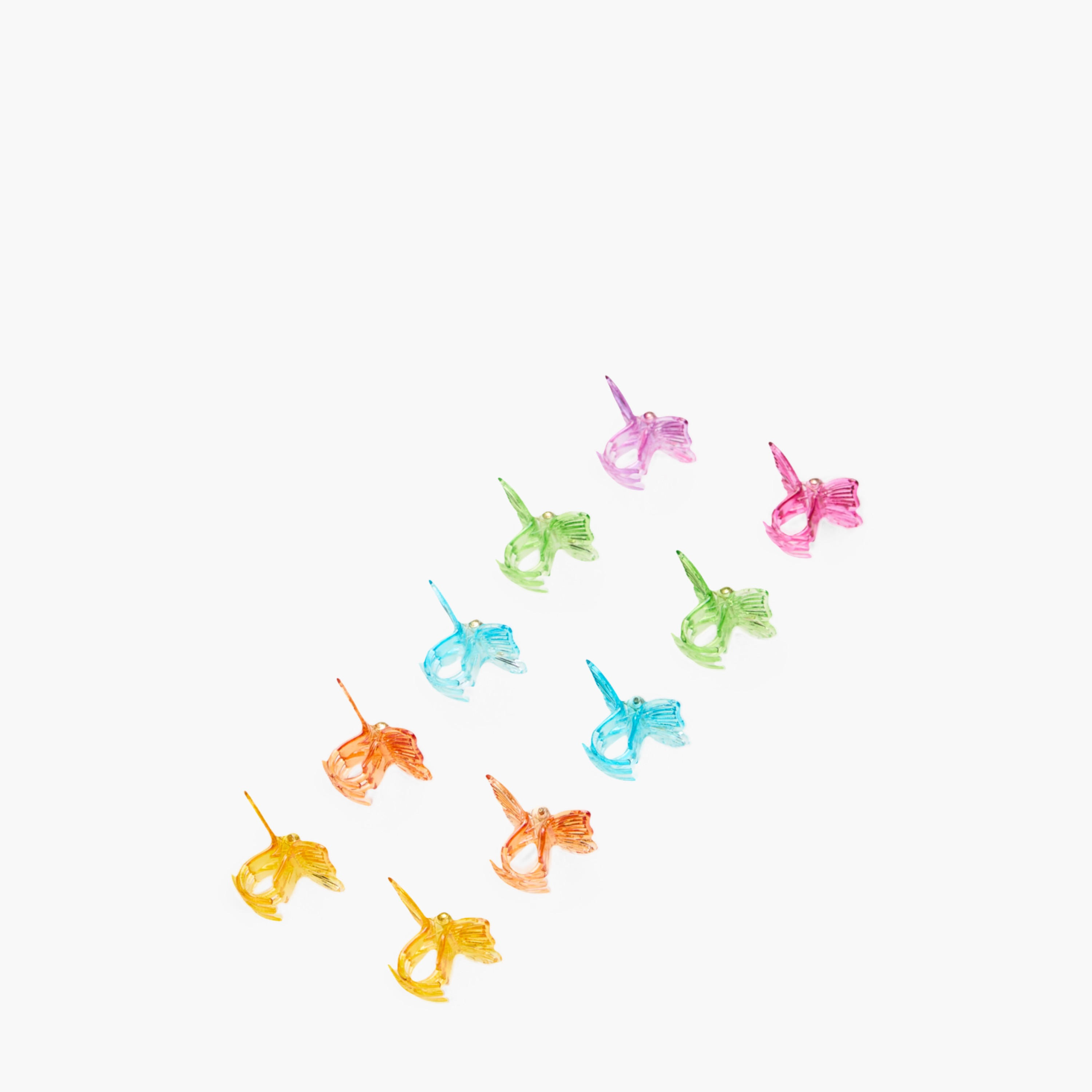 مشابك شعر بتصميم فراشة - طقم 10 قطع-women-hairaccessories-clamps-image-8