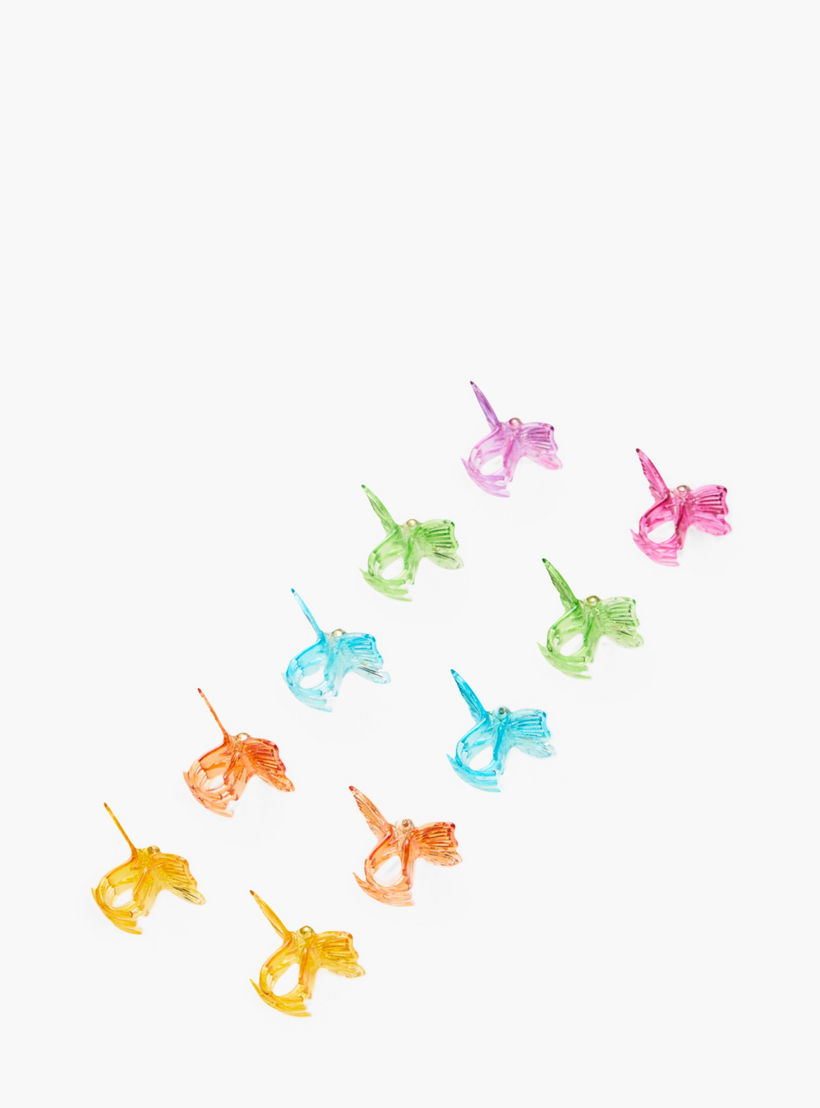 مشابك شعر بتصميم فراشة - طقم 10 قطع-women-hairaccessories-clamps-image-8