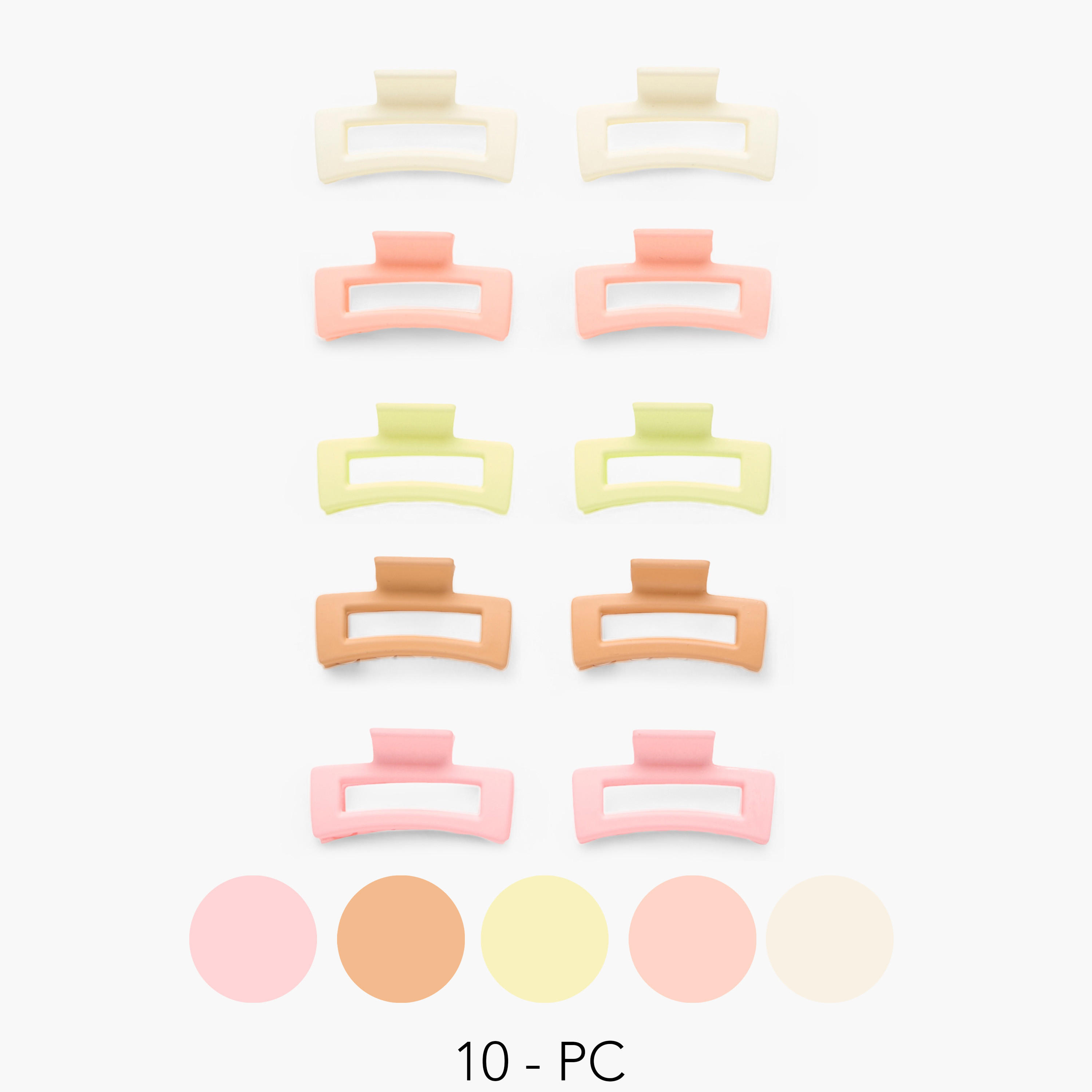 مشابك شعر متنوعة - طقم 10 قطع-women-hairaccessories-clamps-image-1